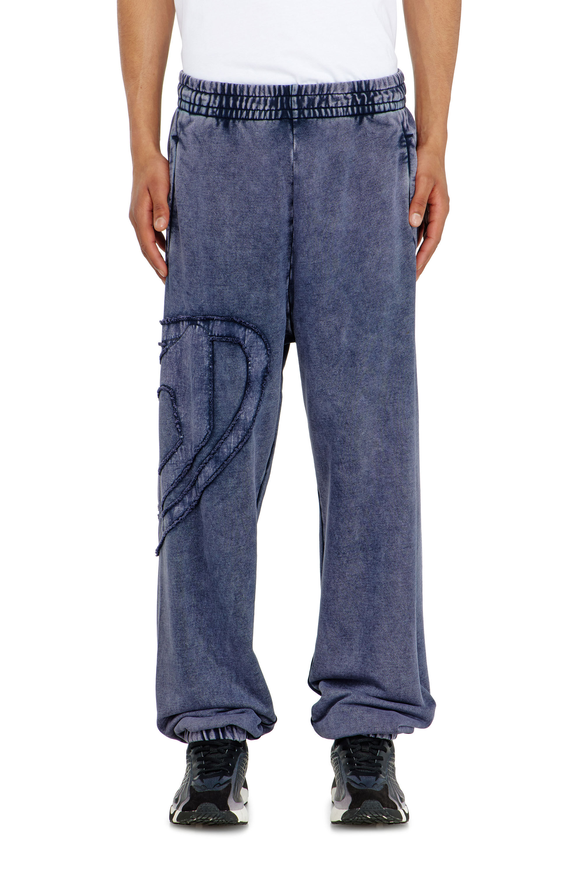 Diesel - P-MARKY-DEN, Man's Organic cotton sweatpants with Oval D patch in null - 3