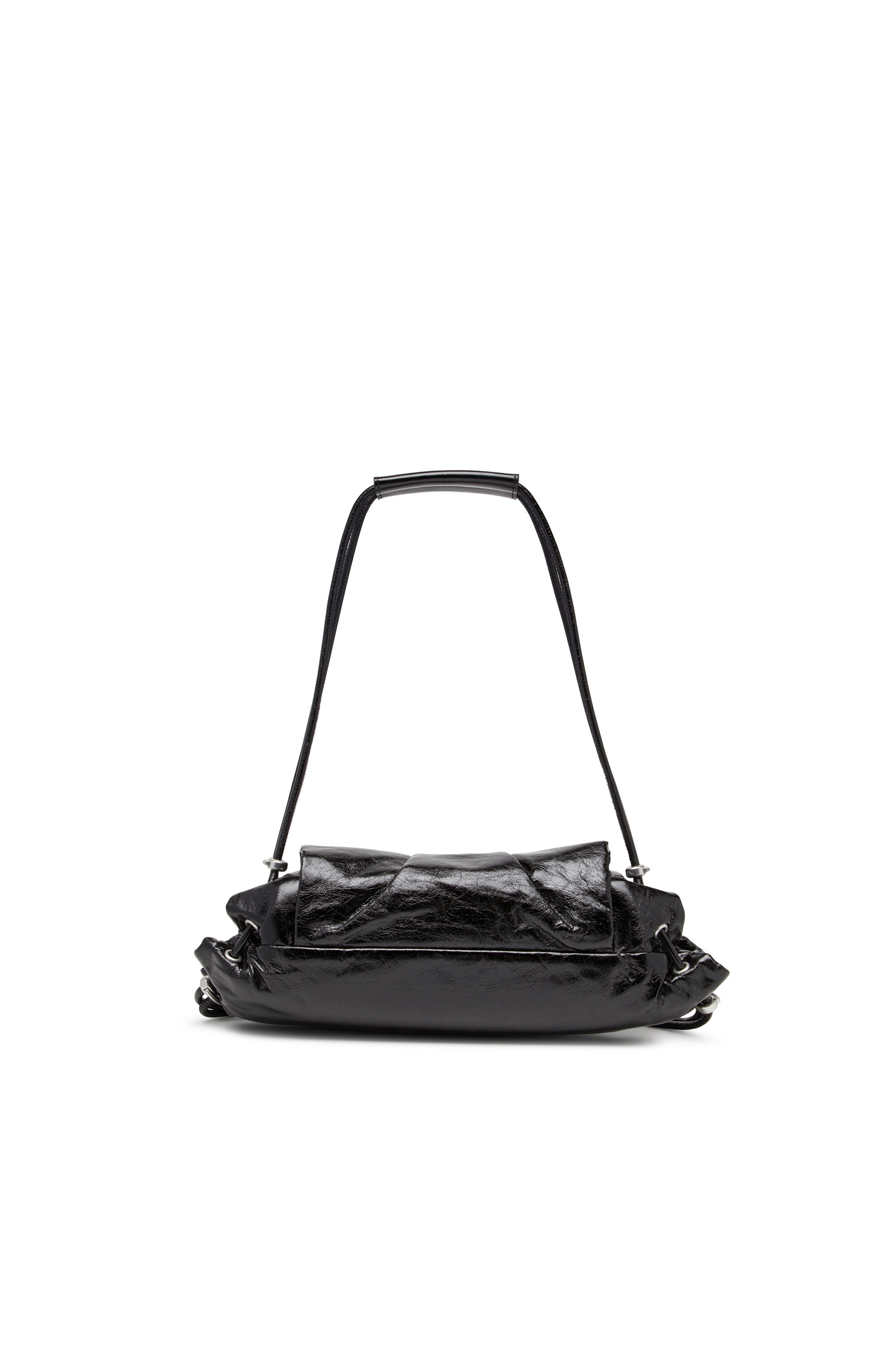 D&G 黒 レザー バッグ 50%OFF】gather leather bag～ｷﾞｬｻﾞｰﾚｻﾞｰﾊﾞｯｸﾞ | flower