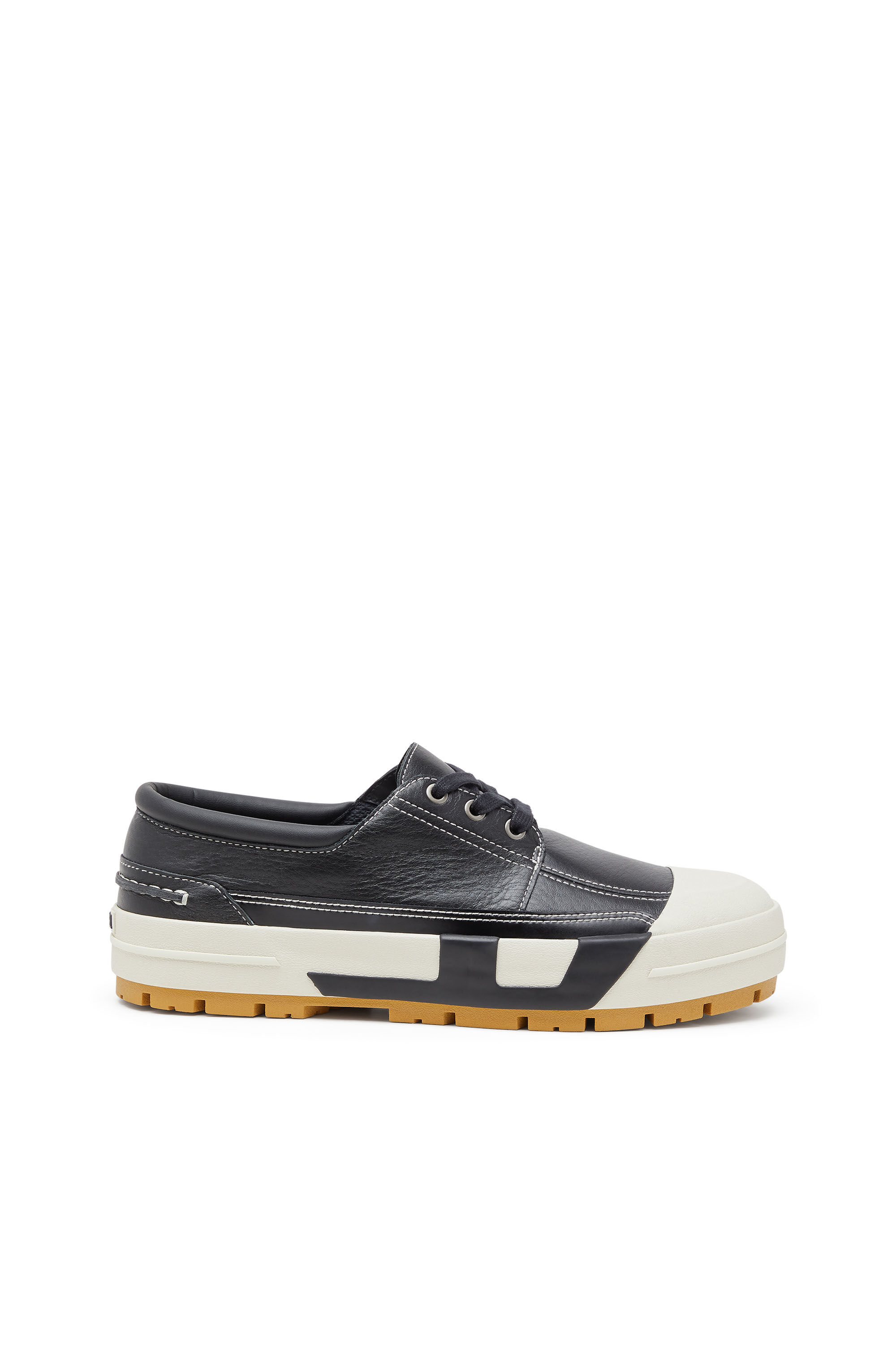 Men's S-D-Verse - Leather hybrid moccasin | Black | Diesel TR