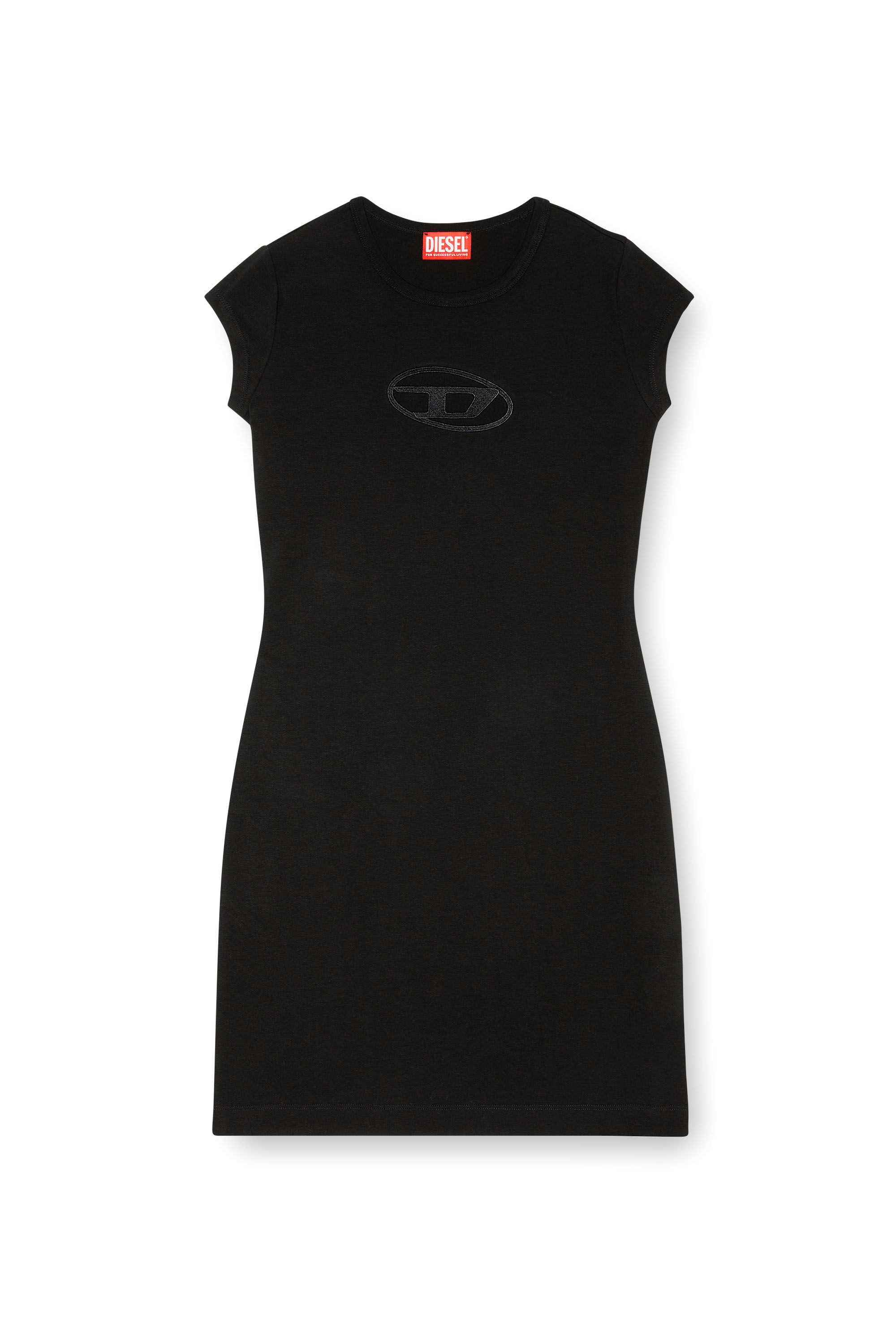 優先配送 | logo D cut-out dress Short Woman: D-ANGIEL Black Diesel | ワンピース