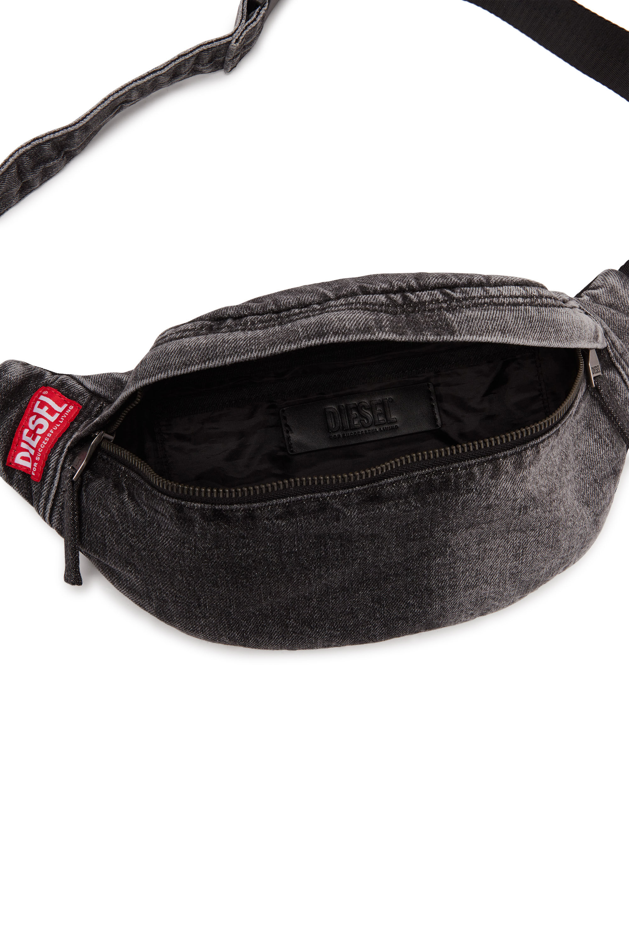 Men's Rave Beltbag X - Belt bag in faded denim | RAVE BELTBAG X Diesel