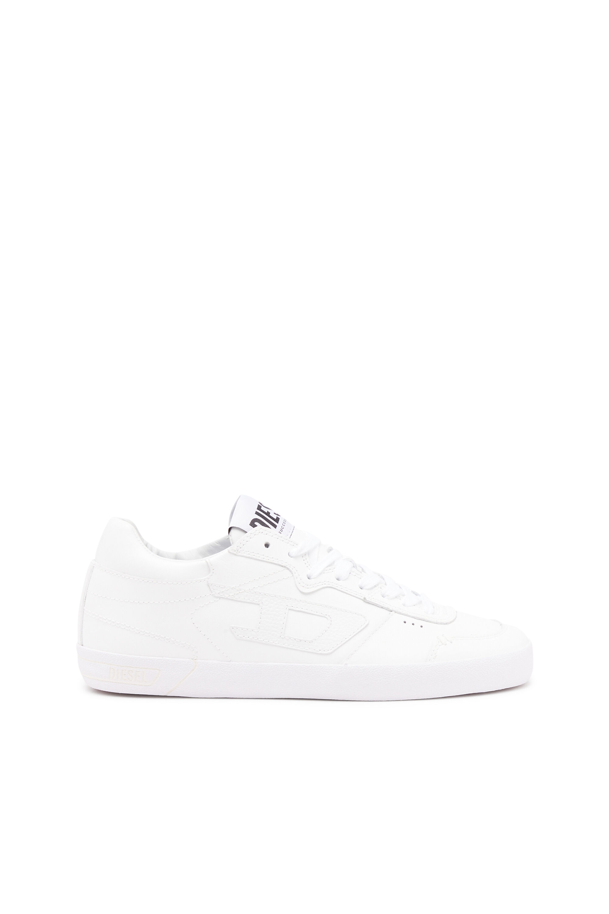 Men's S-Leroji Low-Low-top leather sneakers with D branding | White | Diesel