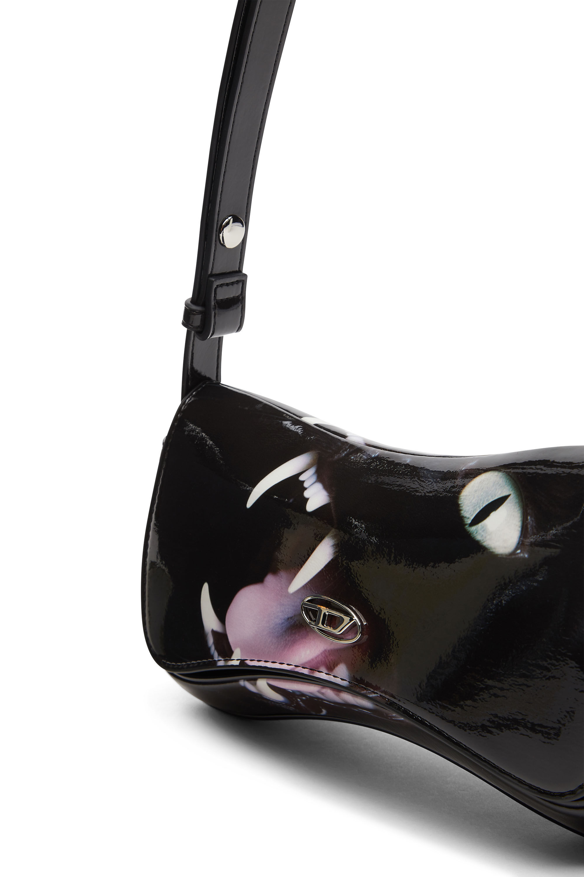 最新情報 Women's Diesel | Black | print with clutch Play-Glossy ワンピース