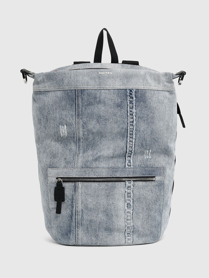 syle women distressed denim backpack