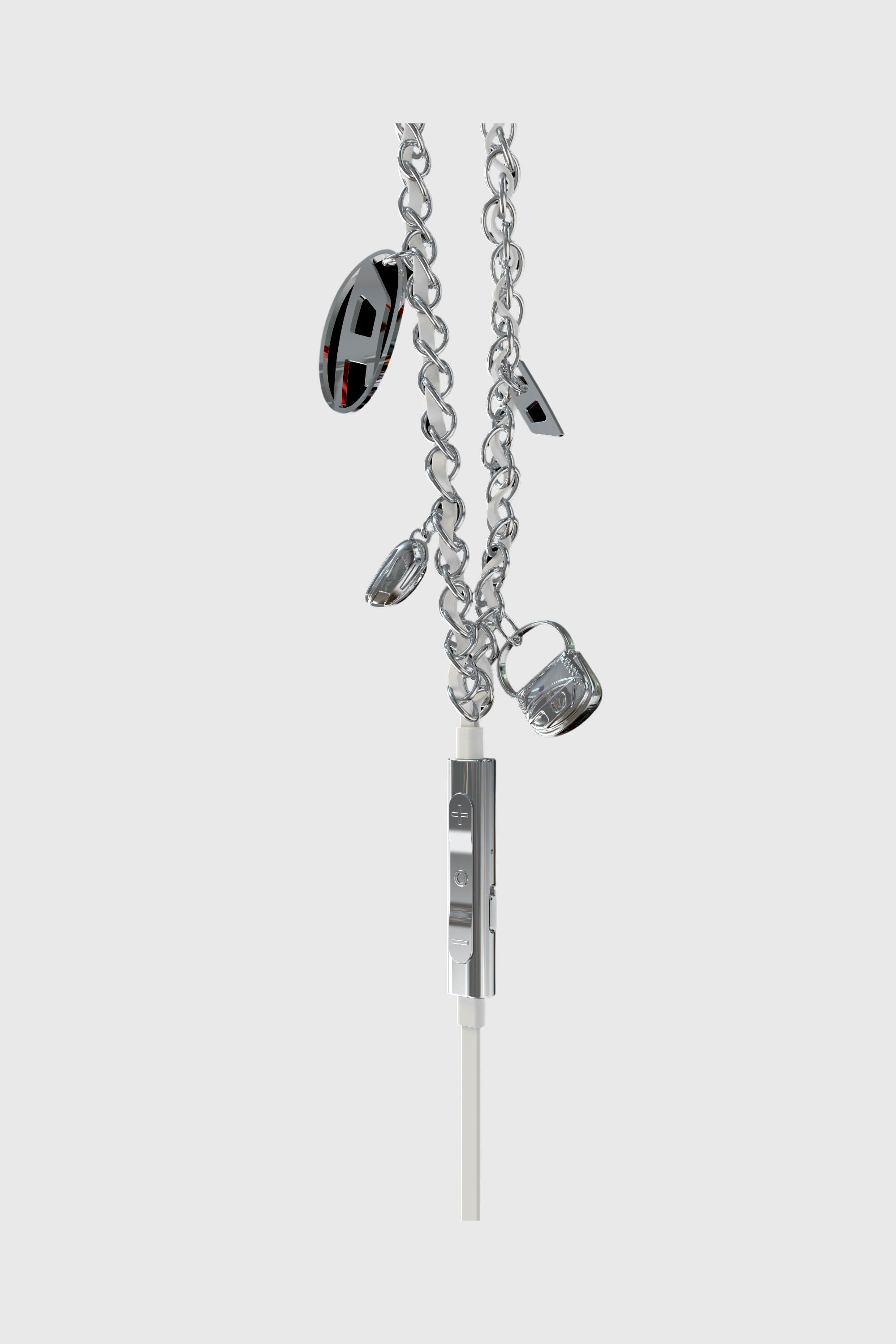 Women's Wired Earbuds and charms | Silver | Diesel {{Country}}