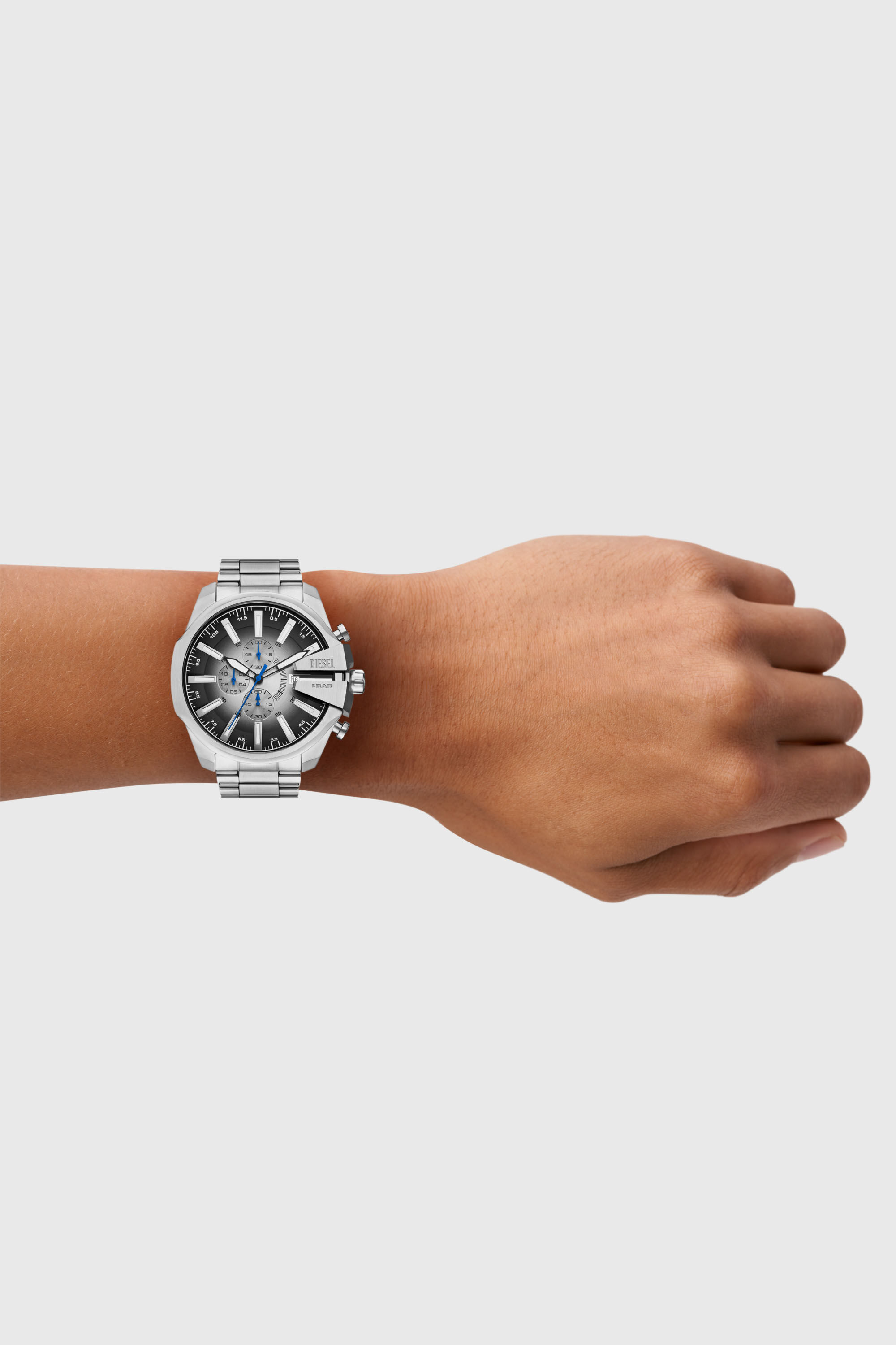 Men's Mega Chief Slim Stainless Steel Watch | Silver | Diesel TR