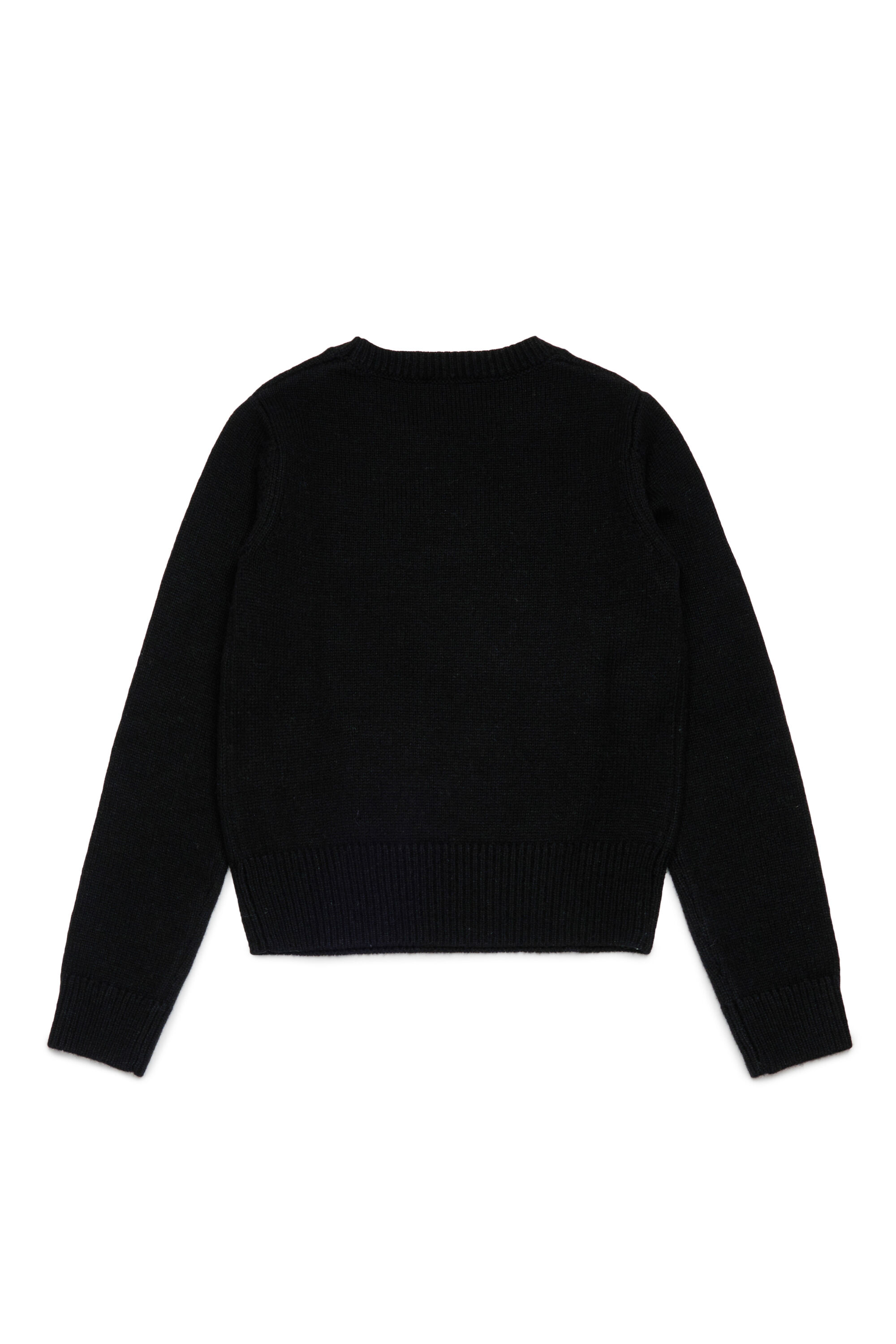 Diesel - KLESSY, Woman's Wool blend sweater with logo in Black - 2
