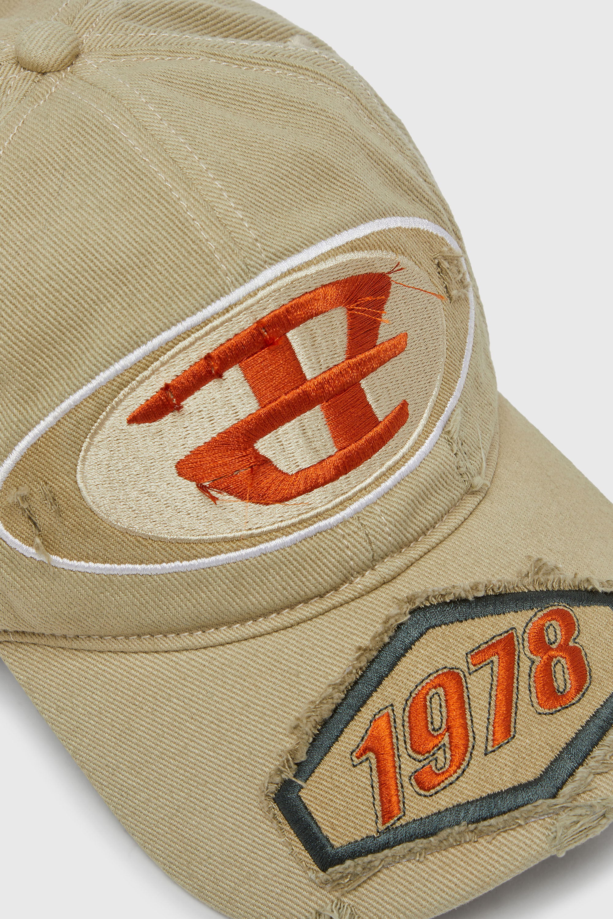 Women's Baseball cap with embroidered patches | Brown | Diesel