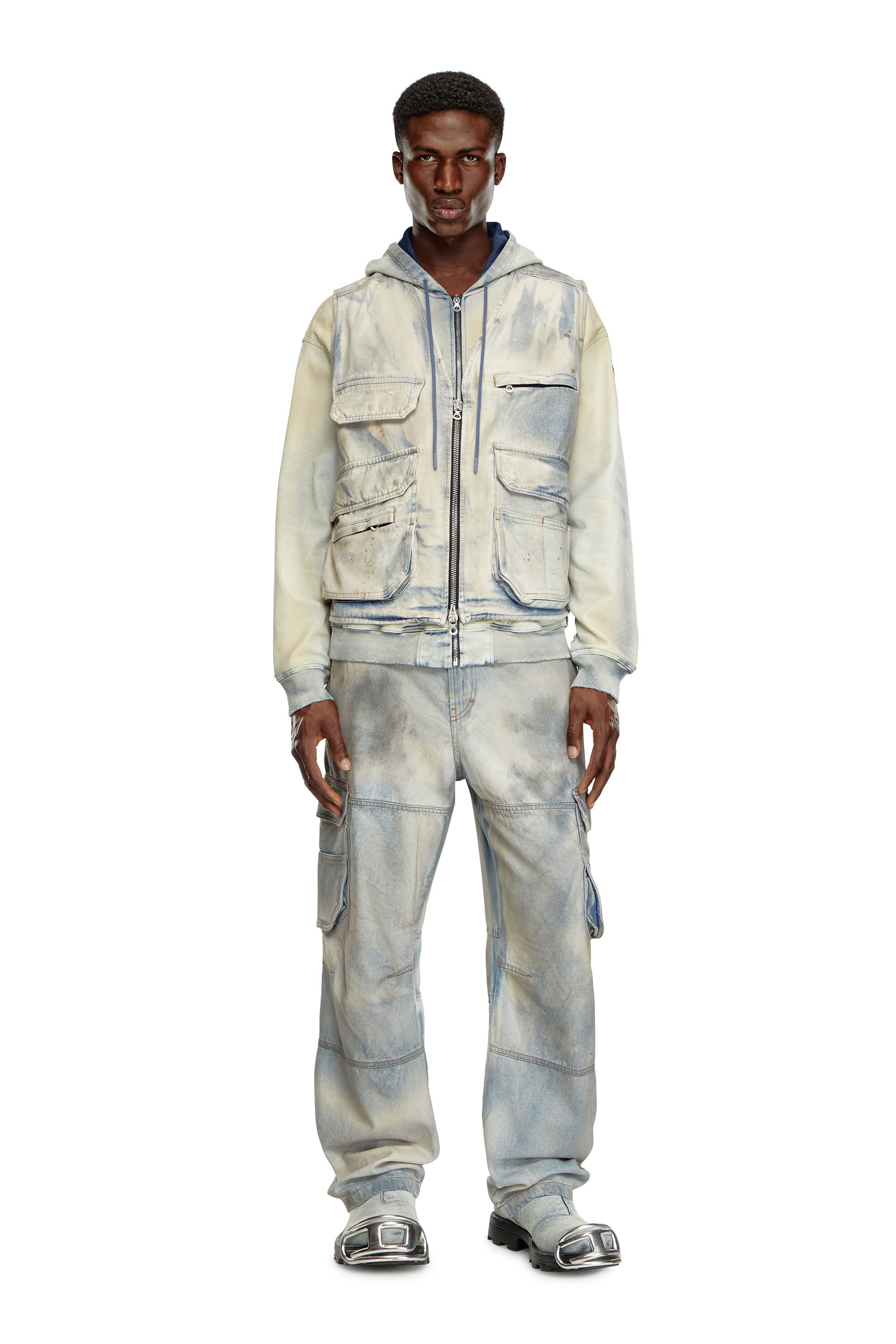 Diesel sleeveless jacket clearance