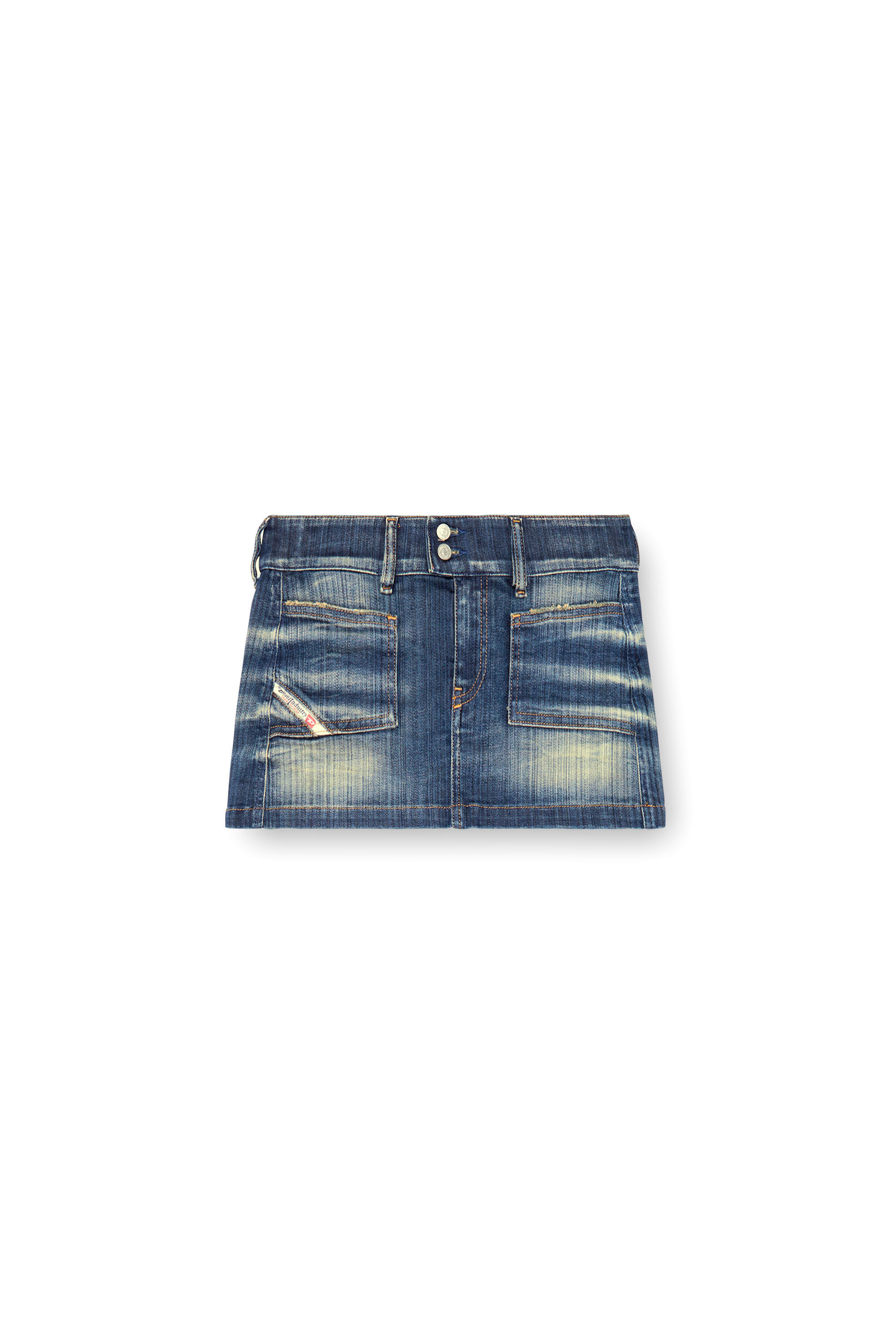 Women s Mini skirt in denim Blue Diesel