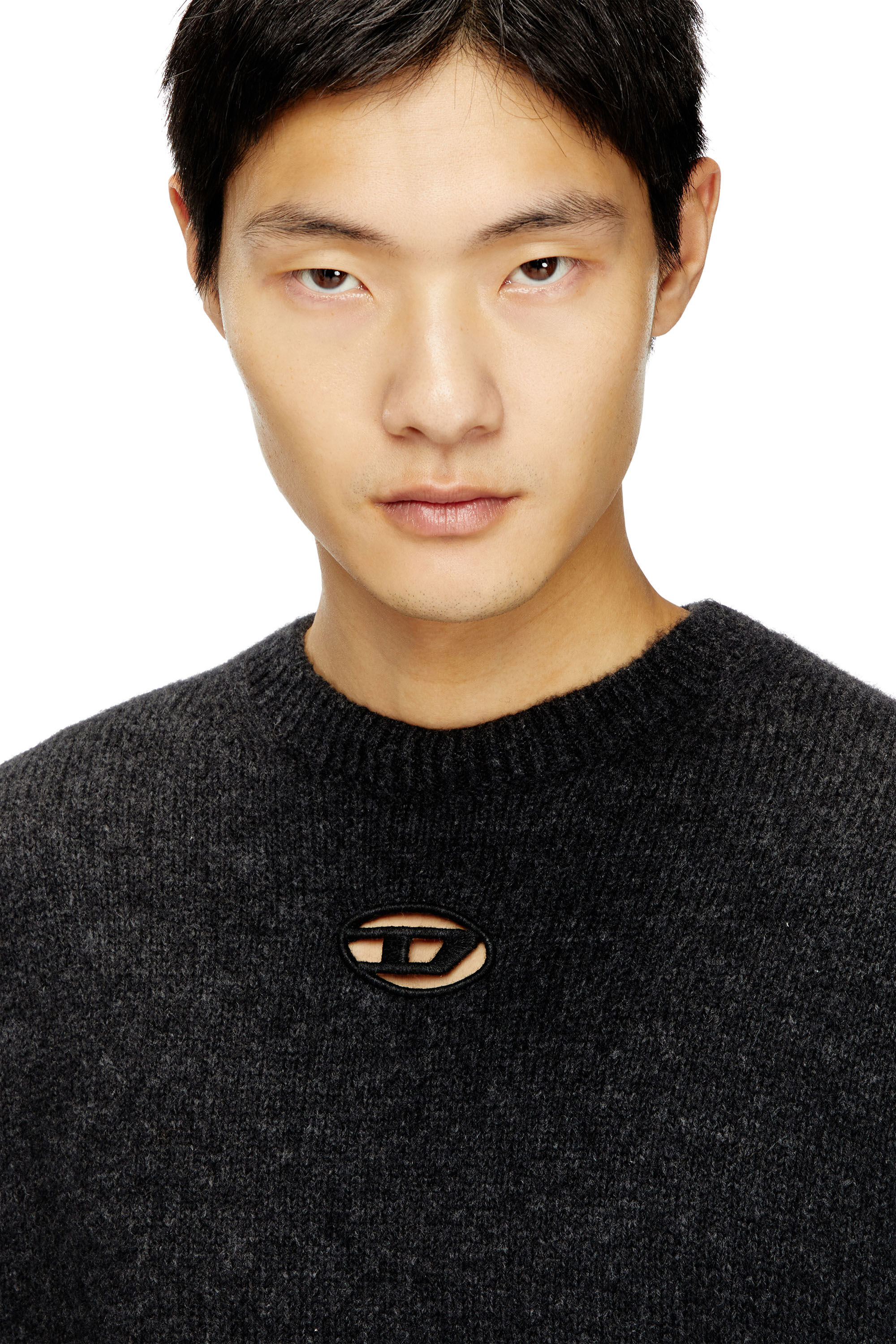 Men's Jumper in wool and alpaca blend | Black | Diesel