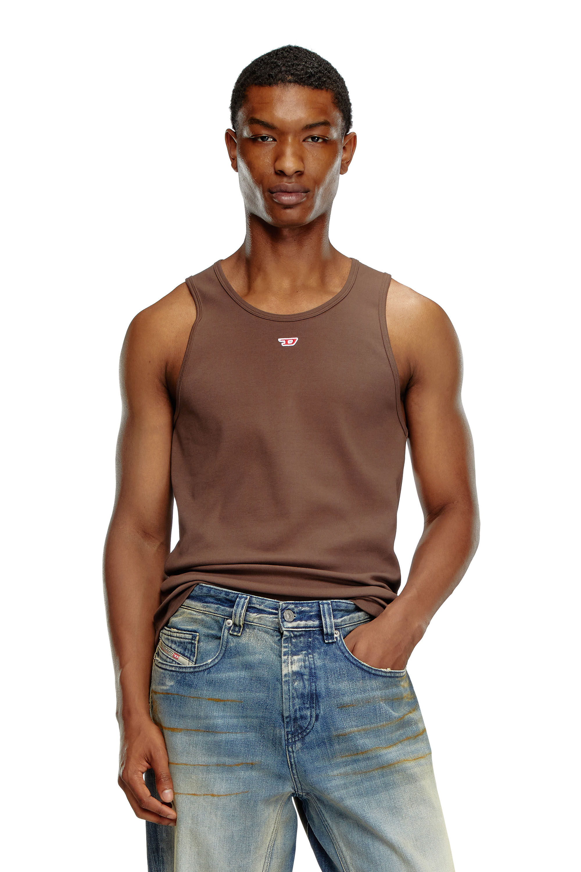 T-LIFTY-D Man: Tank top with mini D logo patch | Diesel