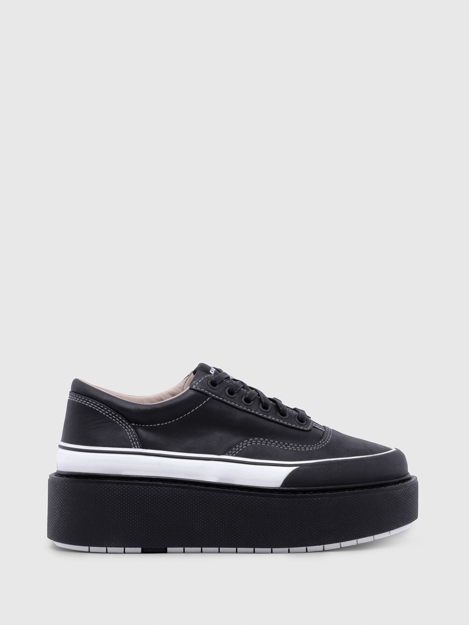 leather Low top flatform sneakers | Diesel