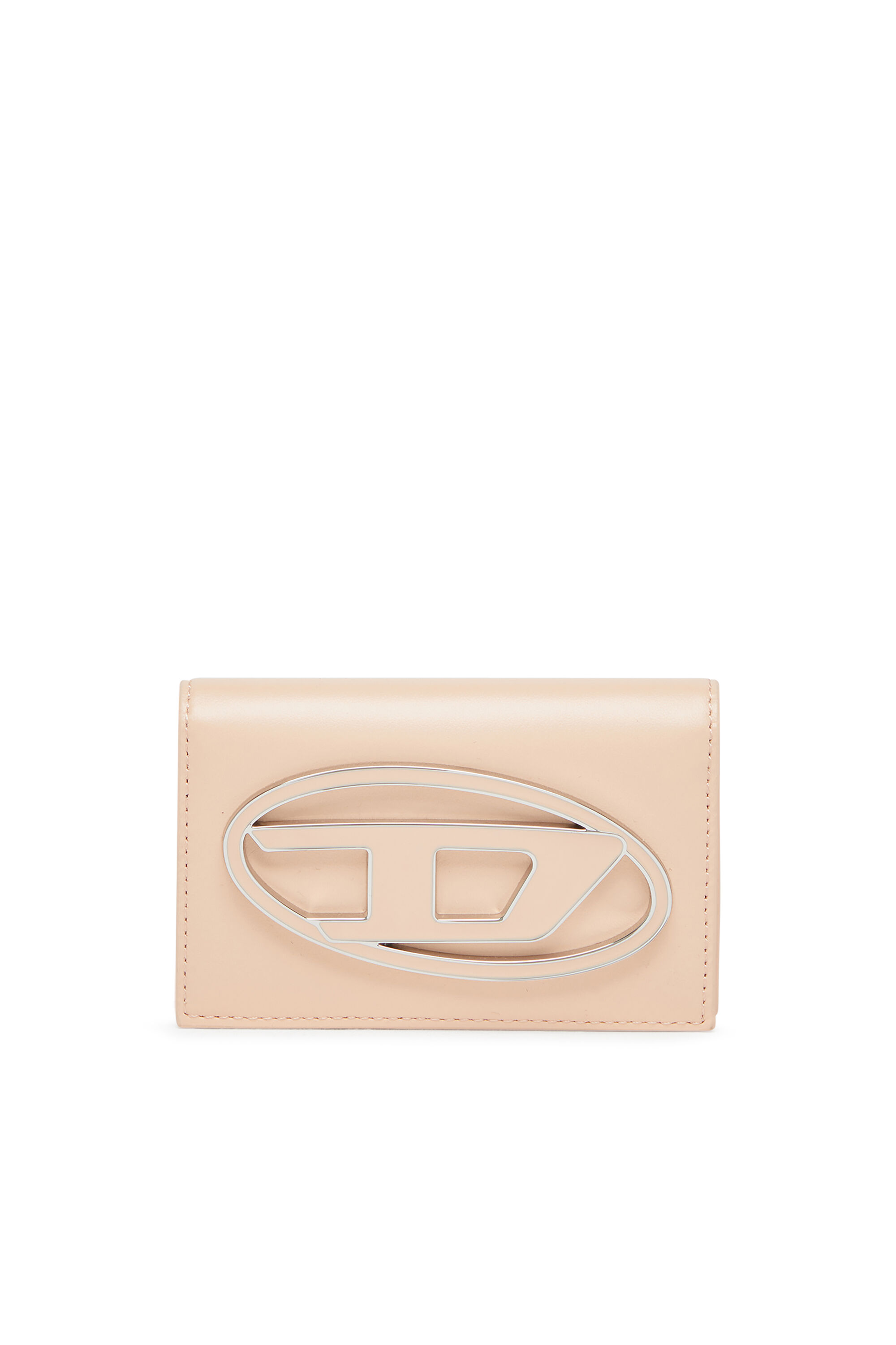 Diesel - 1DR CARD HOLDER IV, Woman's Leather card holder with enamelled Oval D in null - 1