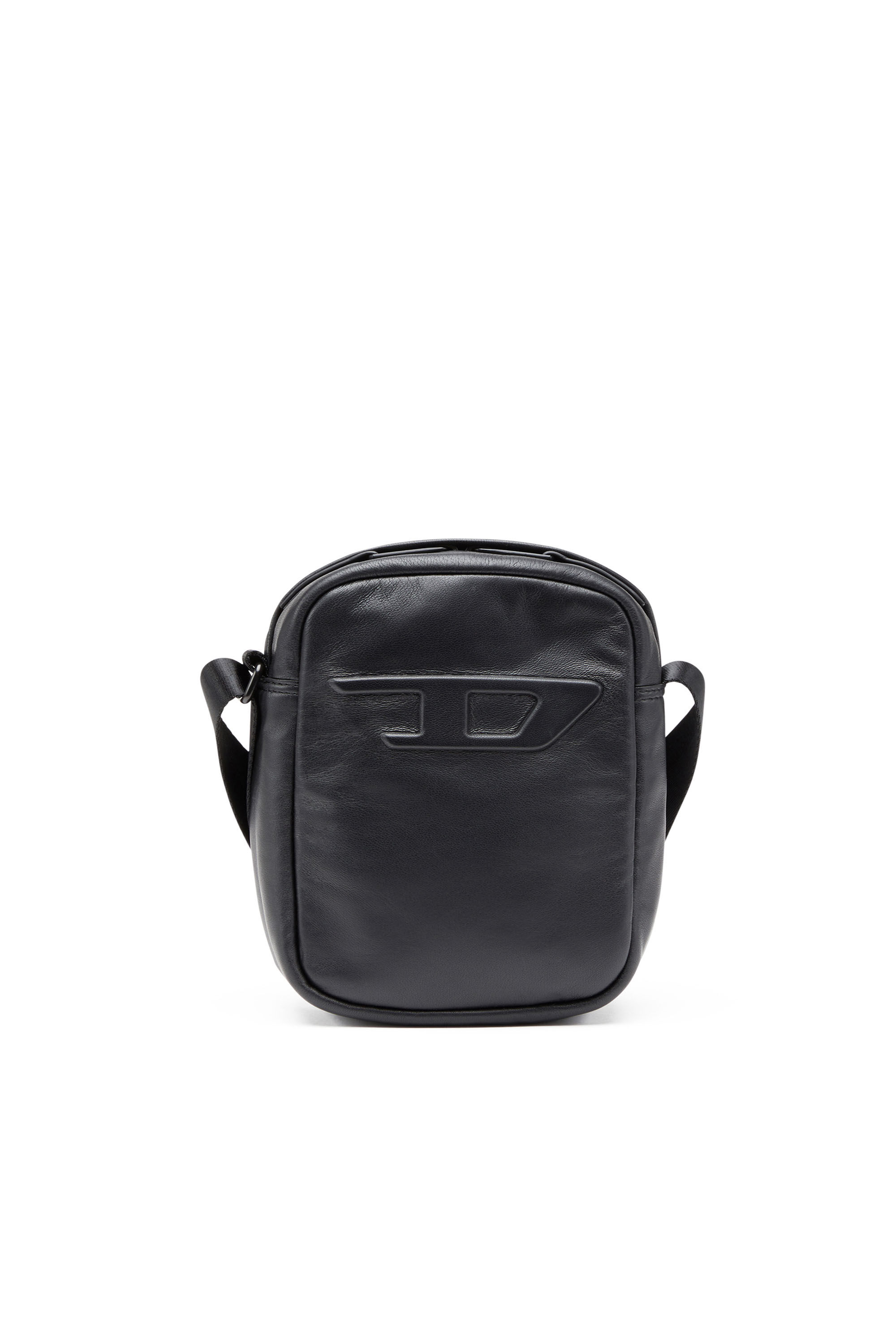Men's Rave Crossbody - Leather crossbody with embossed D logo