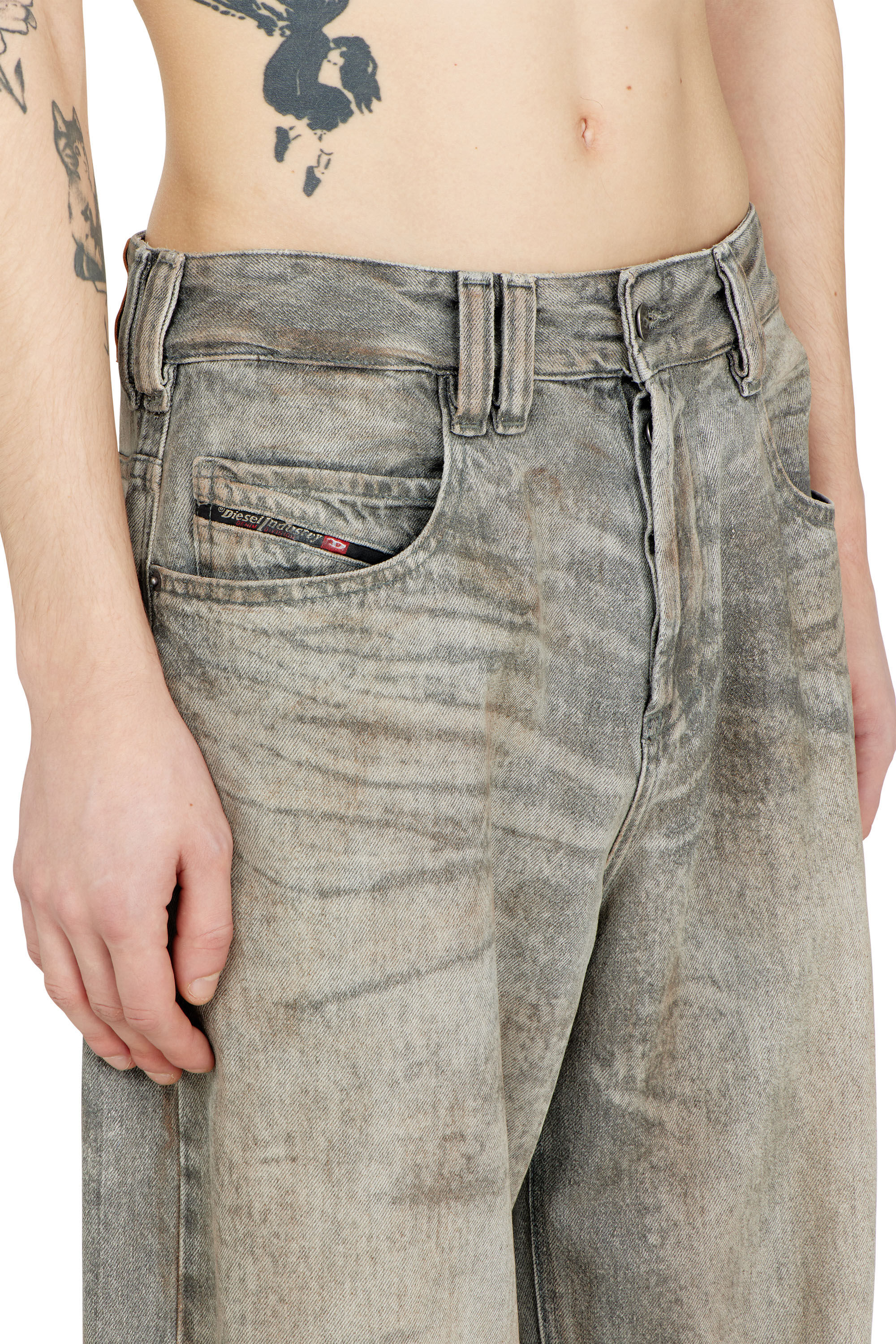 Women's Relaxed Jeans | Grey | Diesel 1997 D-Enim-M