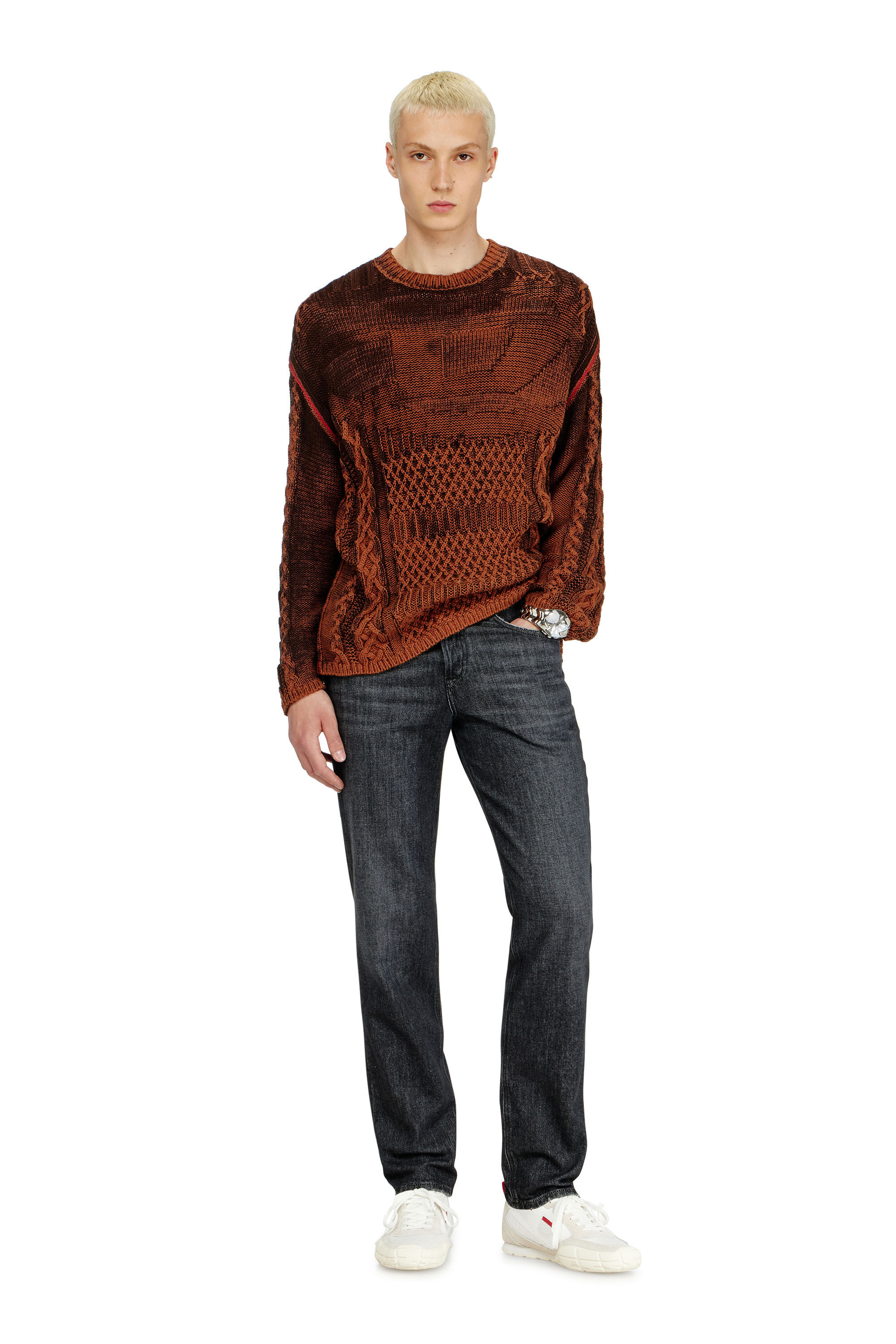 Diesel - Man's Regular Jeans 2023 D-Finitive 09P79, Black/Dark grey - 1