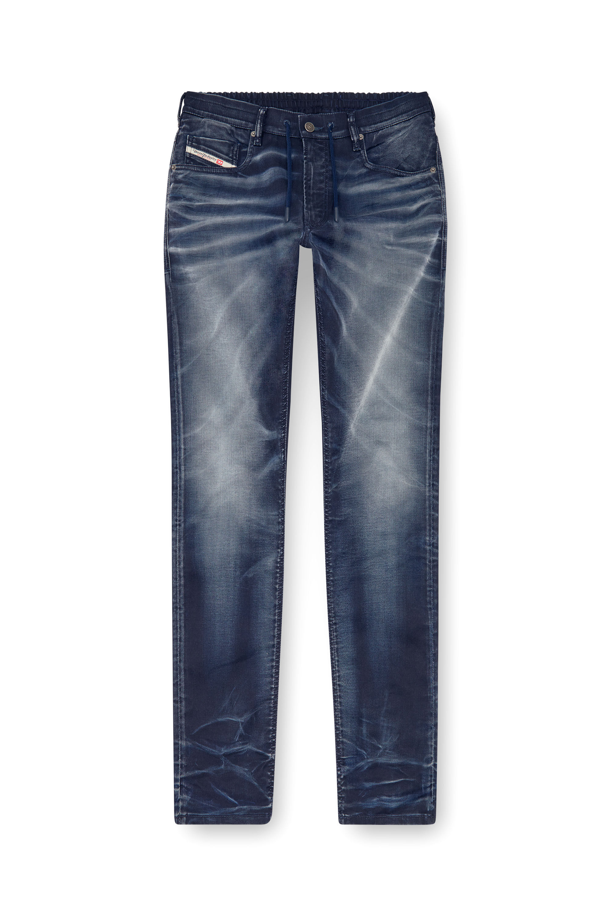 Diesel - Man's Regular 2030 D-Krooley Joggjeans® 068MD, Dark Blue - 2