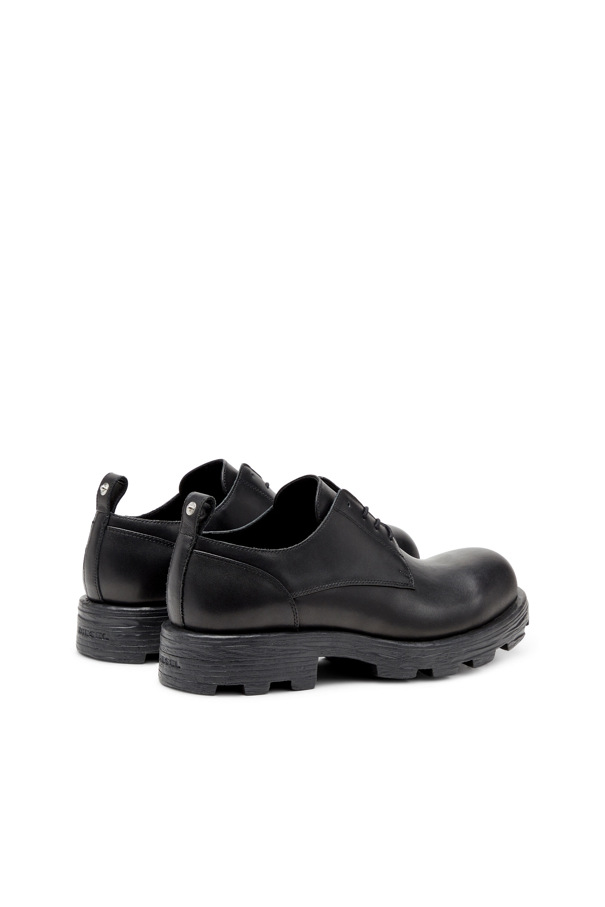 Men's D-Hammer-Derby shoes in textured leather | Black | Diesel