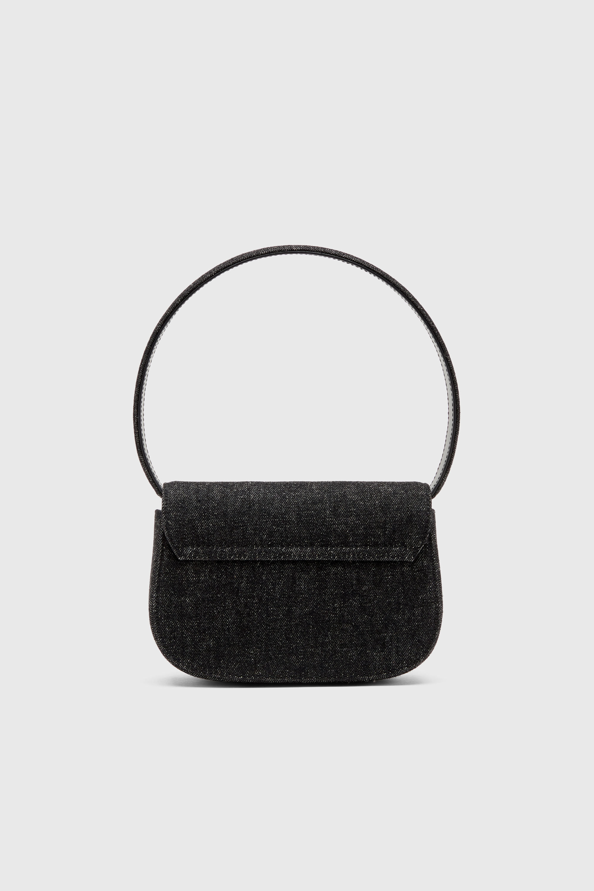 Women's 1DR-Iconic shoulder bag in washed denim | Black | Diesel