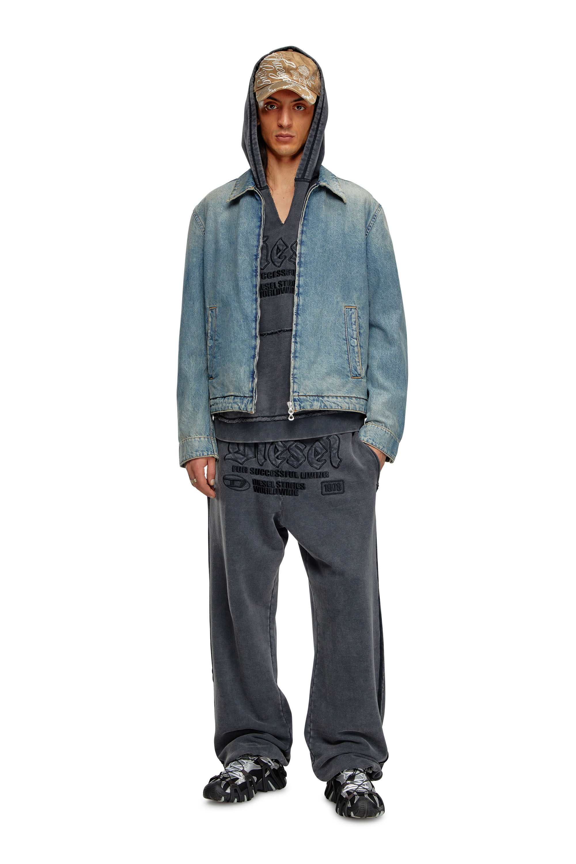 Men's Denim blouson jacket | Blue | Diesel