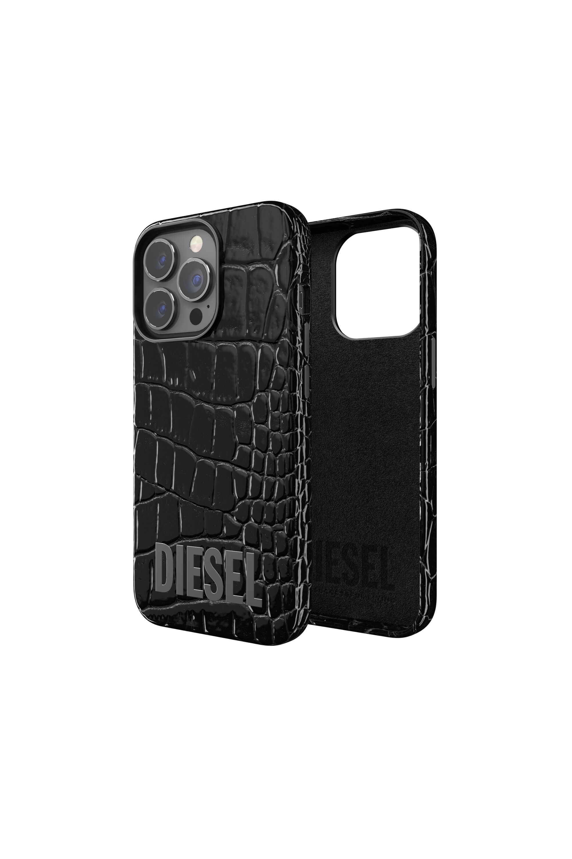47174 STANDARD CASE: Case alligator leather for iPhone 13 Pro | Diesel