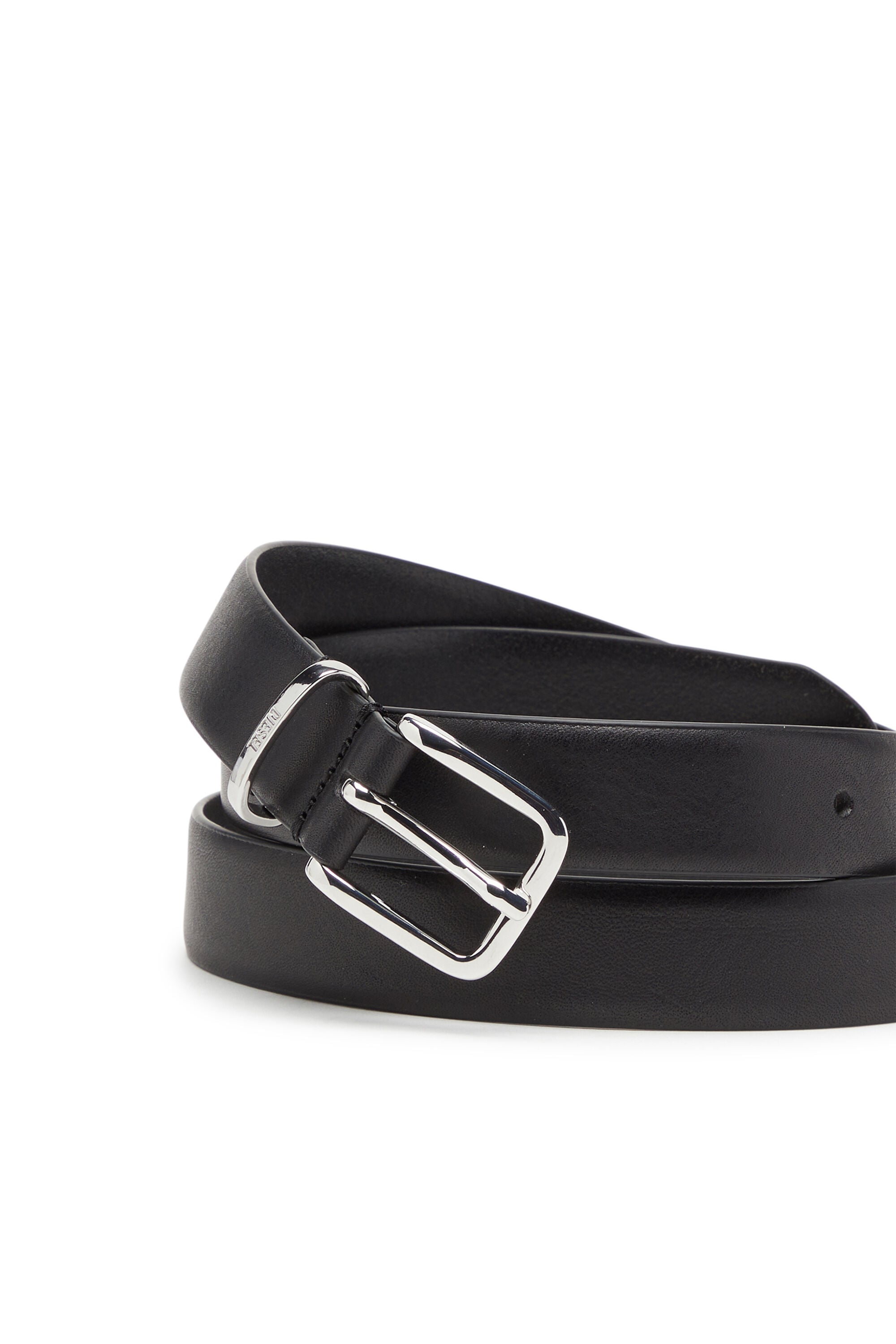 Women's 2.5cm leather belt | Black | Diesel {{Country}}