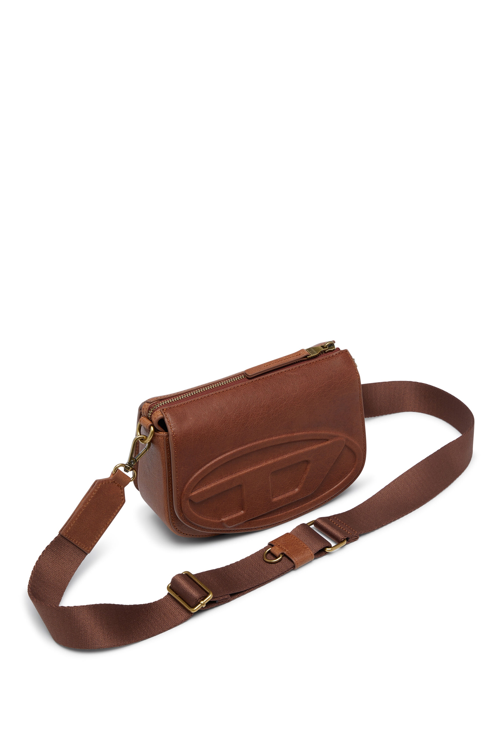 Women's 1DR-Camera bag in pull-up leather | Brown | Diesel {{Country}}