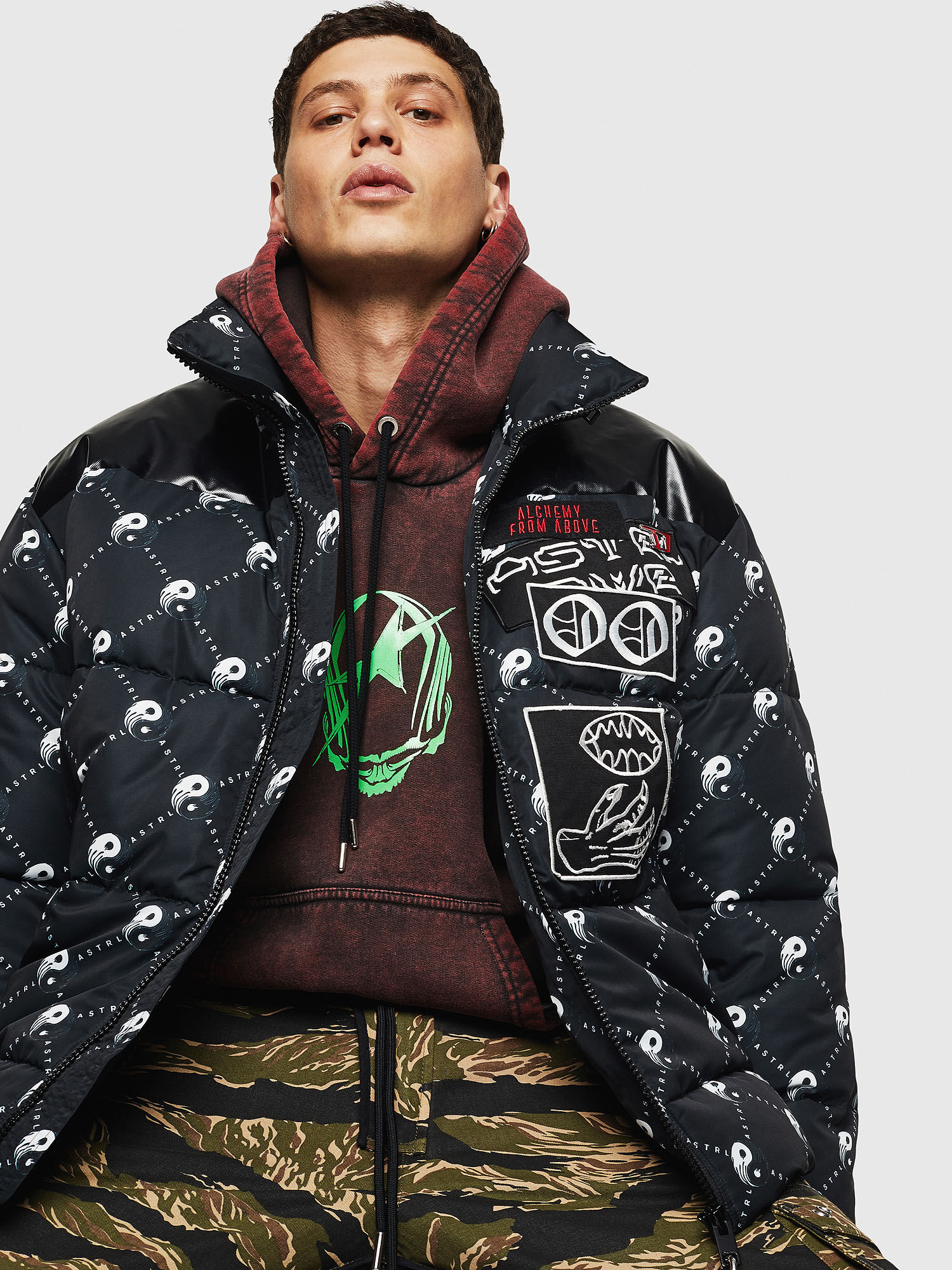 diesel w piatig noise puffer jacket 