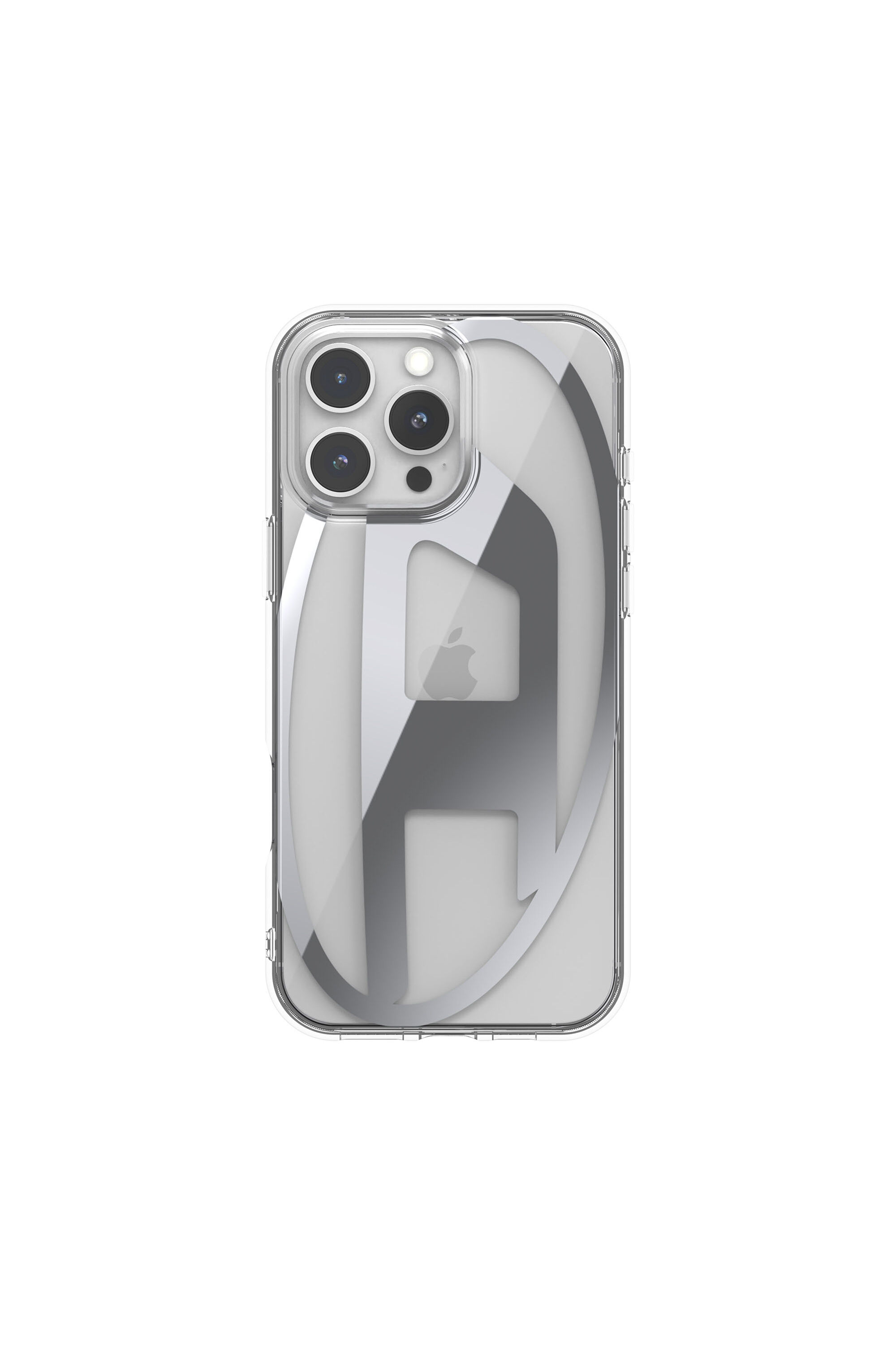 Diesel - 60142 AOP CASE, Unisex's Oval D Mirror Case for iP 16 Pro Max in Silver - 3
