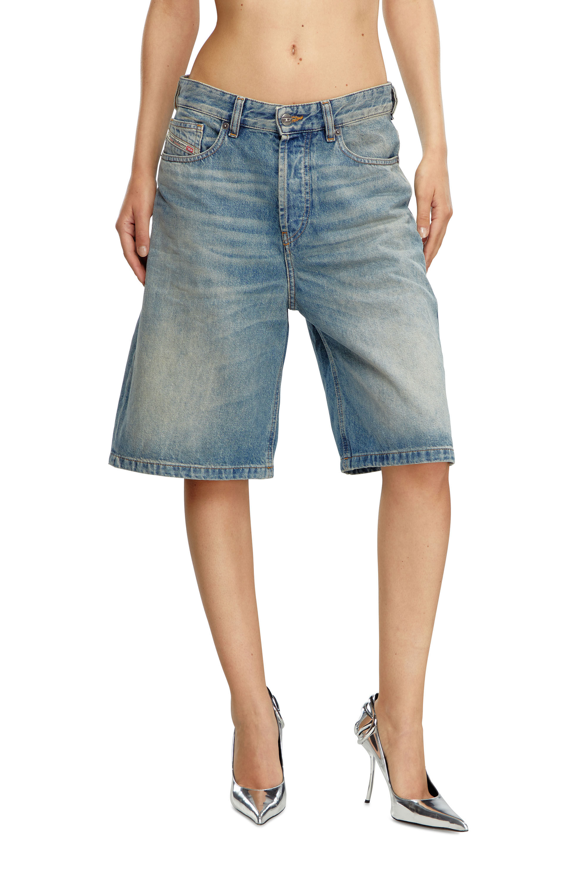 ショートパンツ DIESEL Women Shorts Burmudas A18145 0CMBM01 BLUE Women's Denim shorts | Blue | Diesel