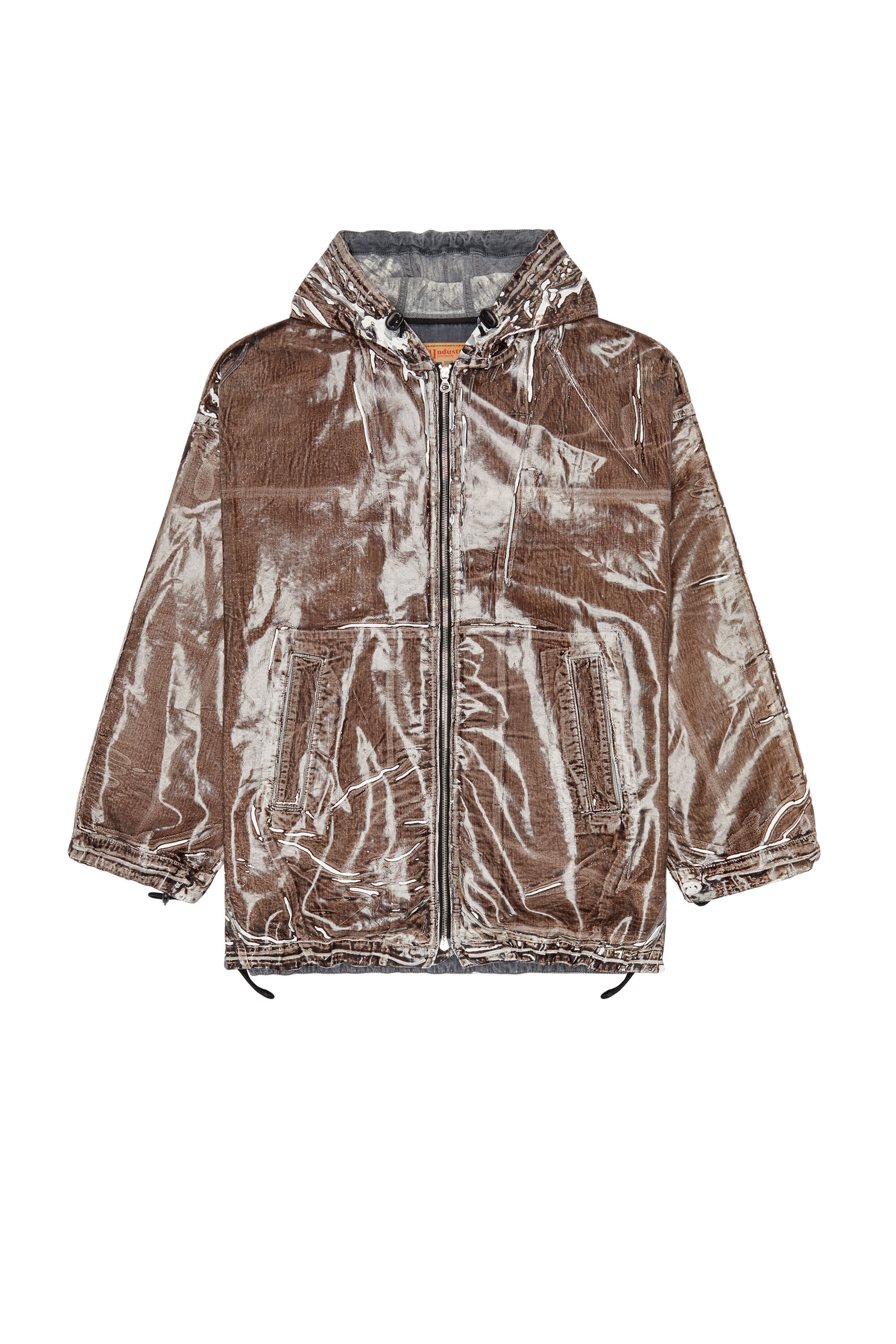D-SPARK-FSC Man: Denim jacket with wet-effect coating | Diesel