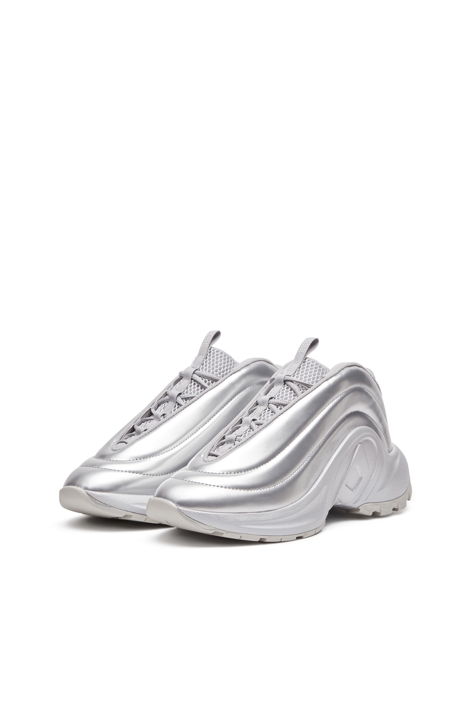 Slip on sneakers silver on sale