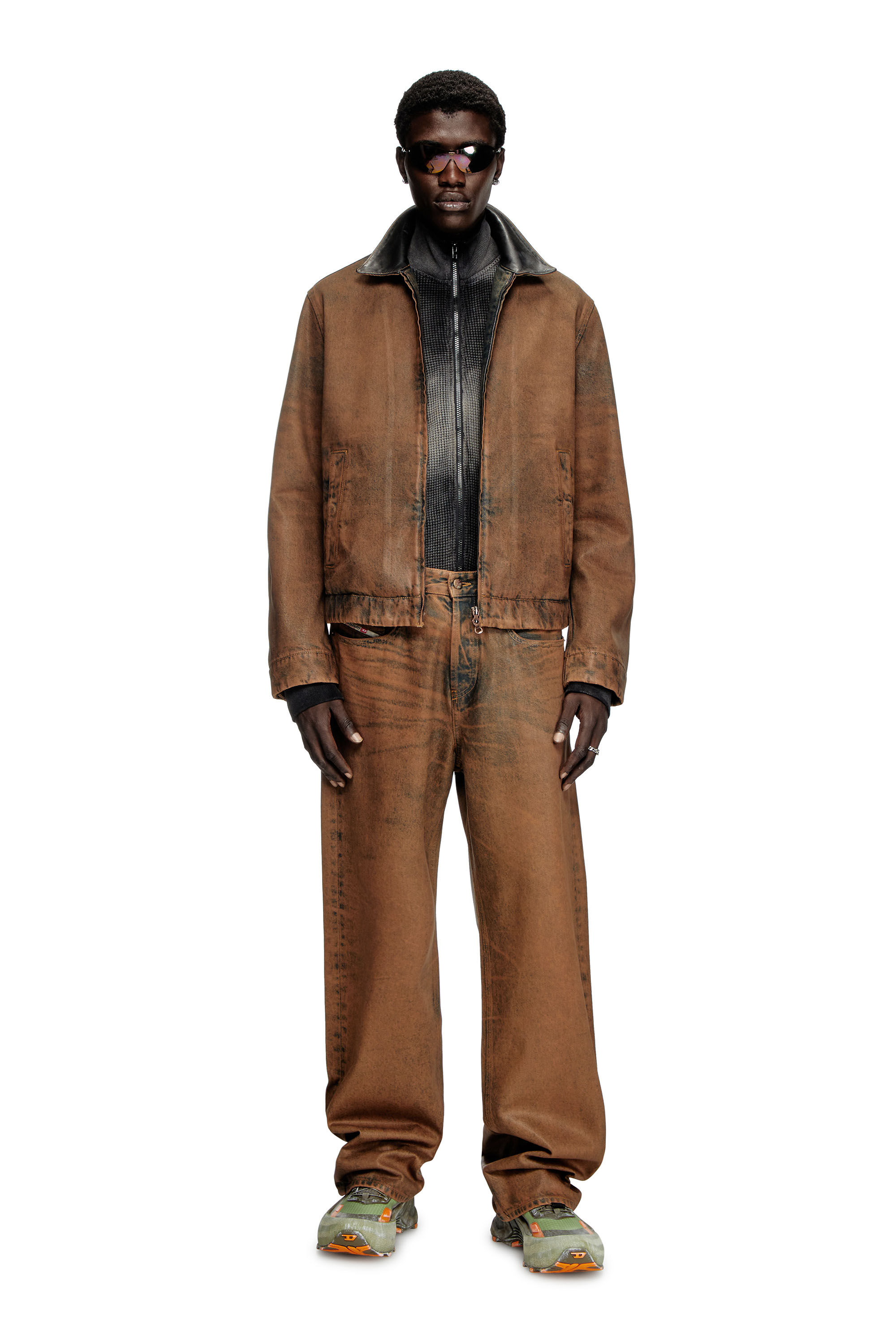 Men's Relaxed Jeans | Brown | Diesel 2001 D-Macro