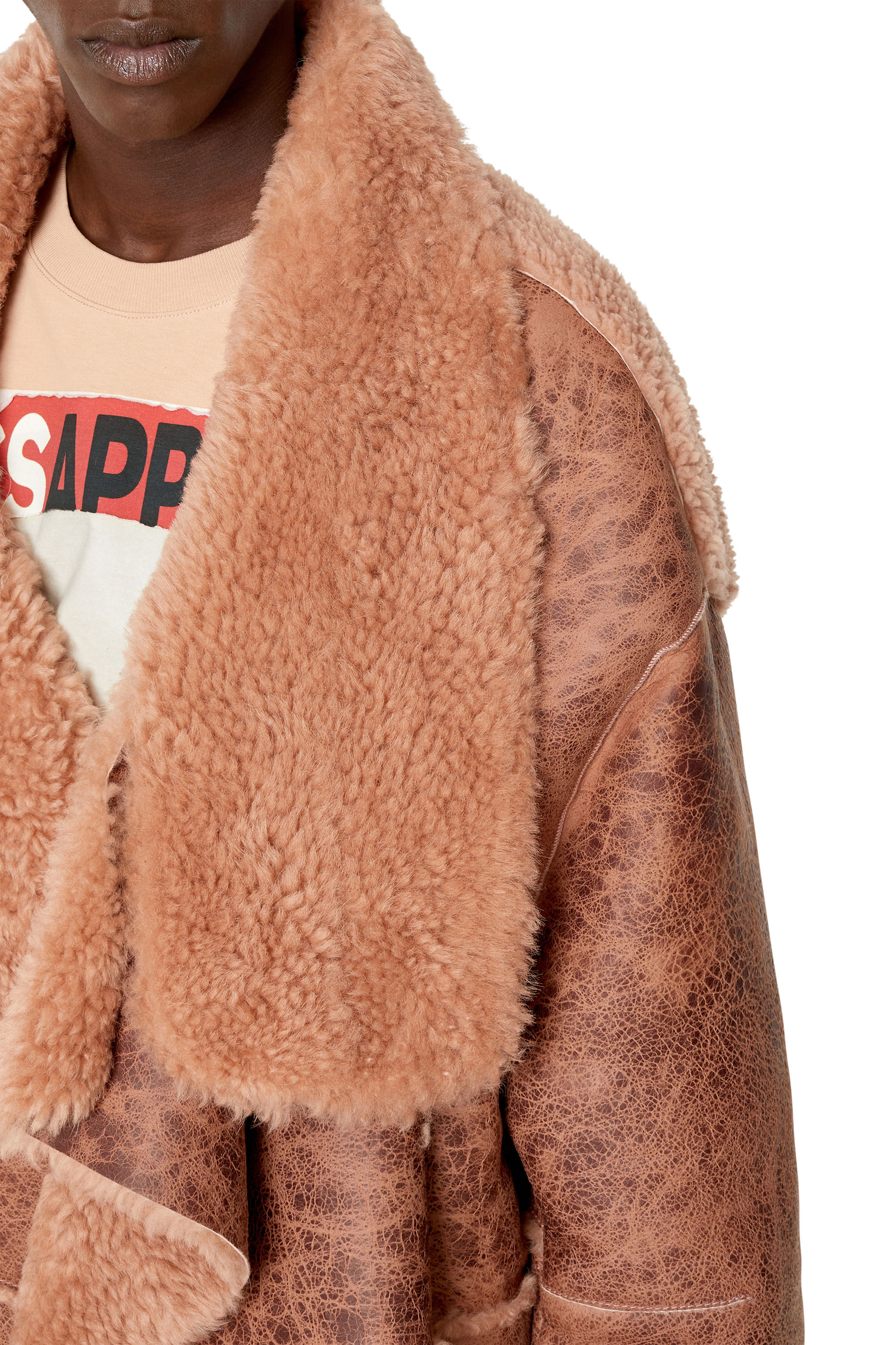 L-LIERRE Man: Shearling coat | Diesel