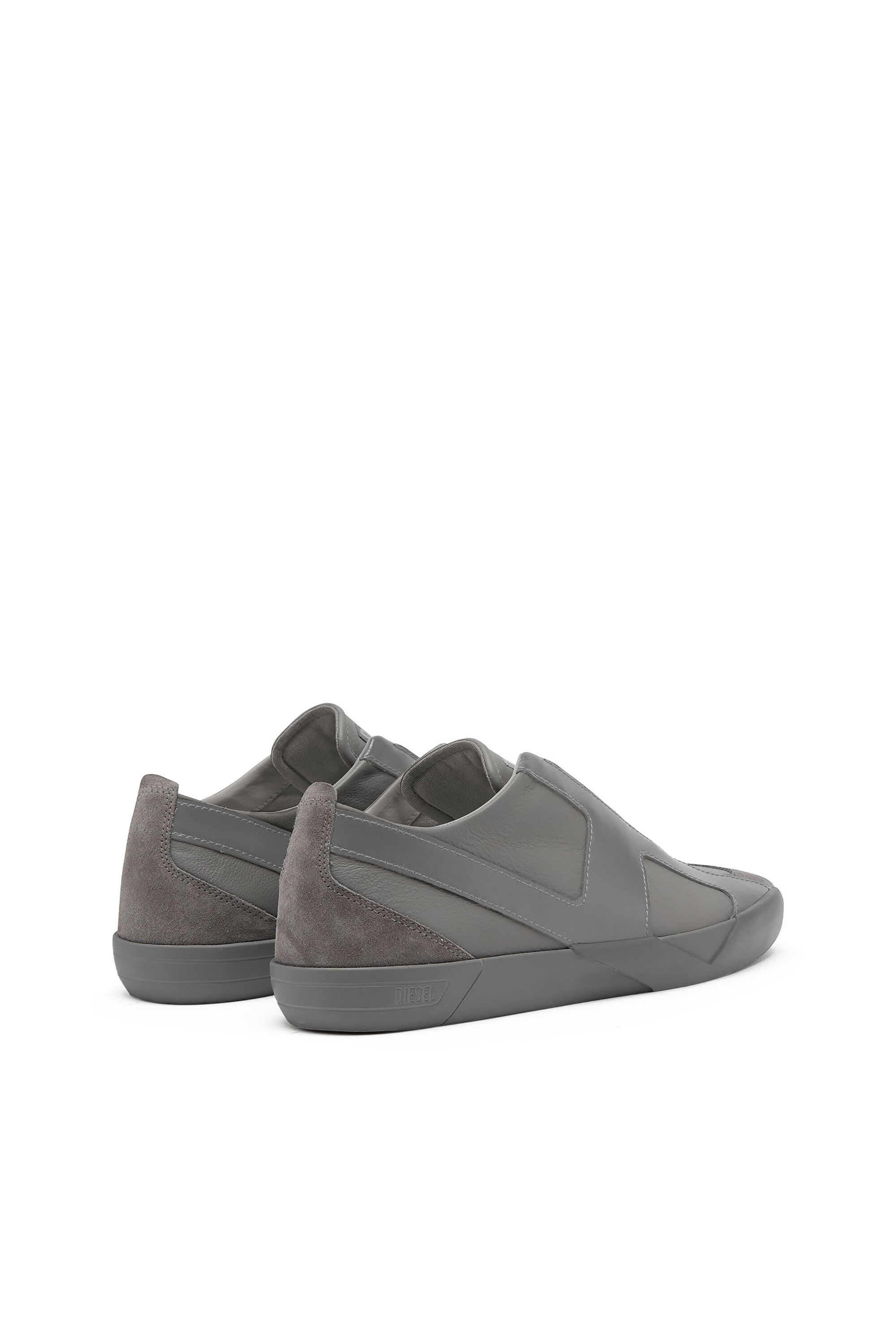 Diesel - S-SLANTE-D LOW, Man's S-Slante-D-Sneakers in suede and leather with D logo in null - 3