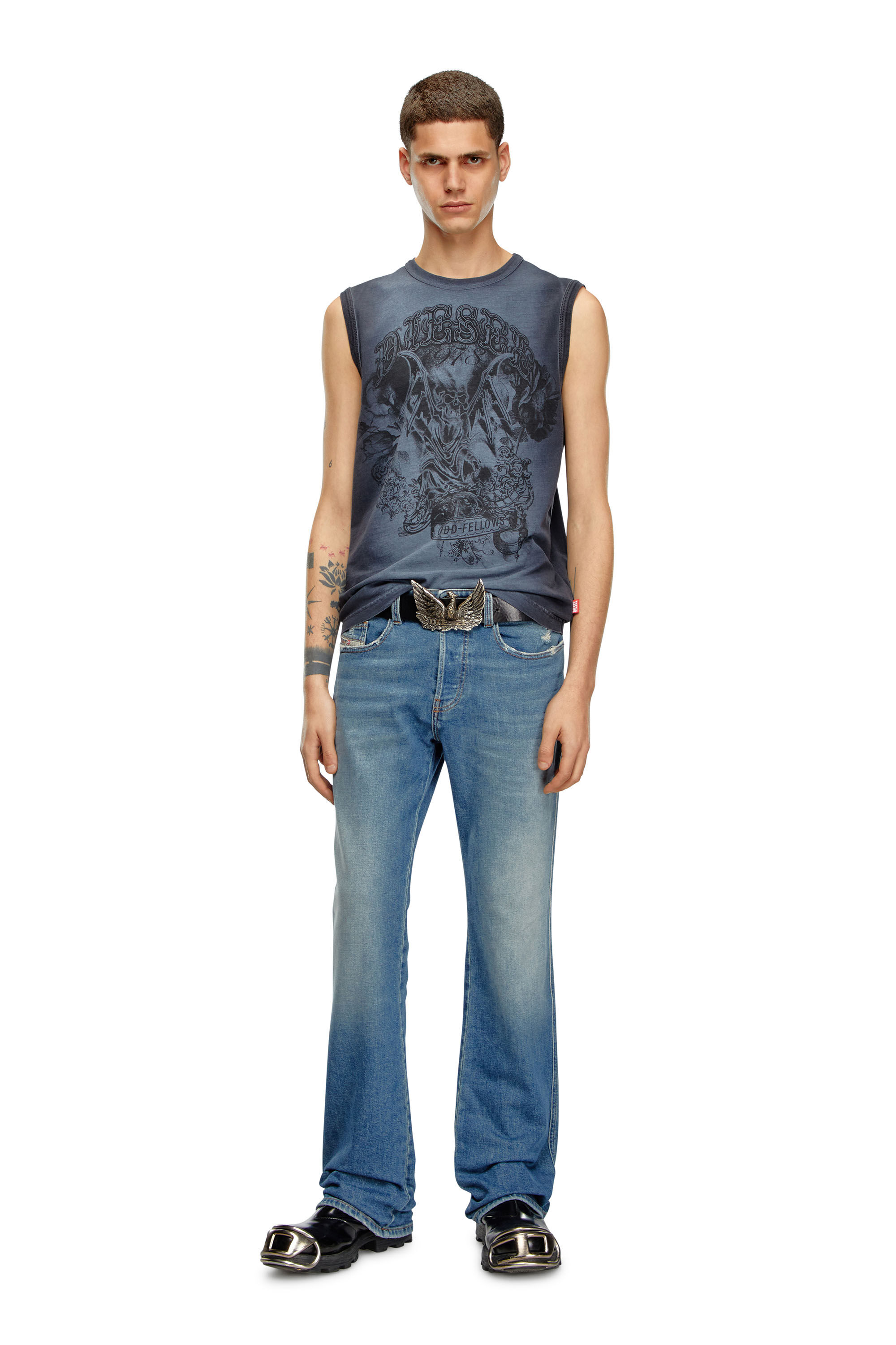 Diesel - Man Bootcut Jeans 1998 D-Buck 0GRDG, Light Blue - Image 1