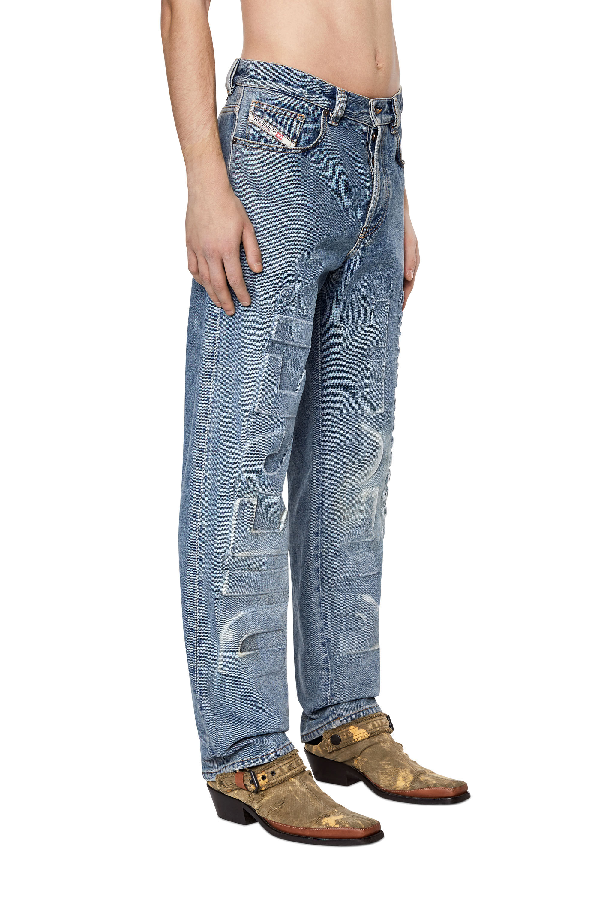Diesel - 2010 D-Macs 007B9 Straight Jeans, Light Blue - Image 5