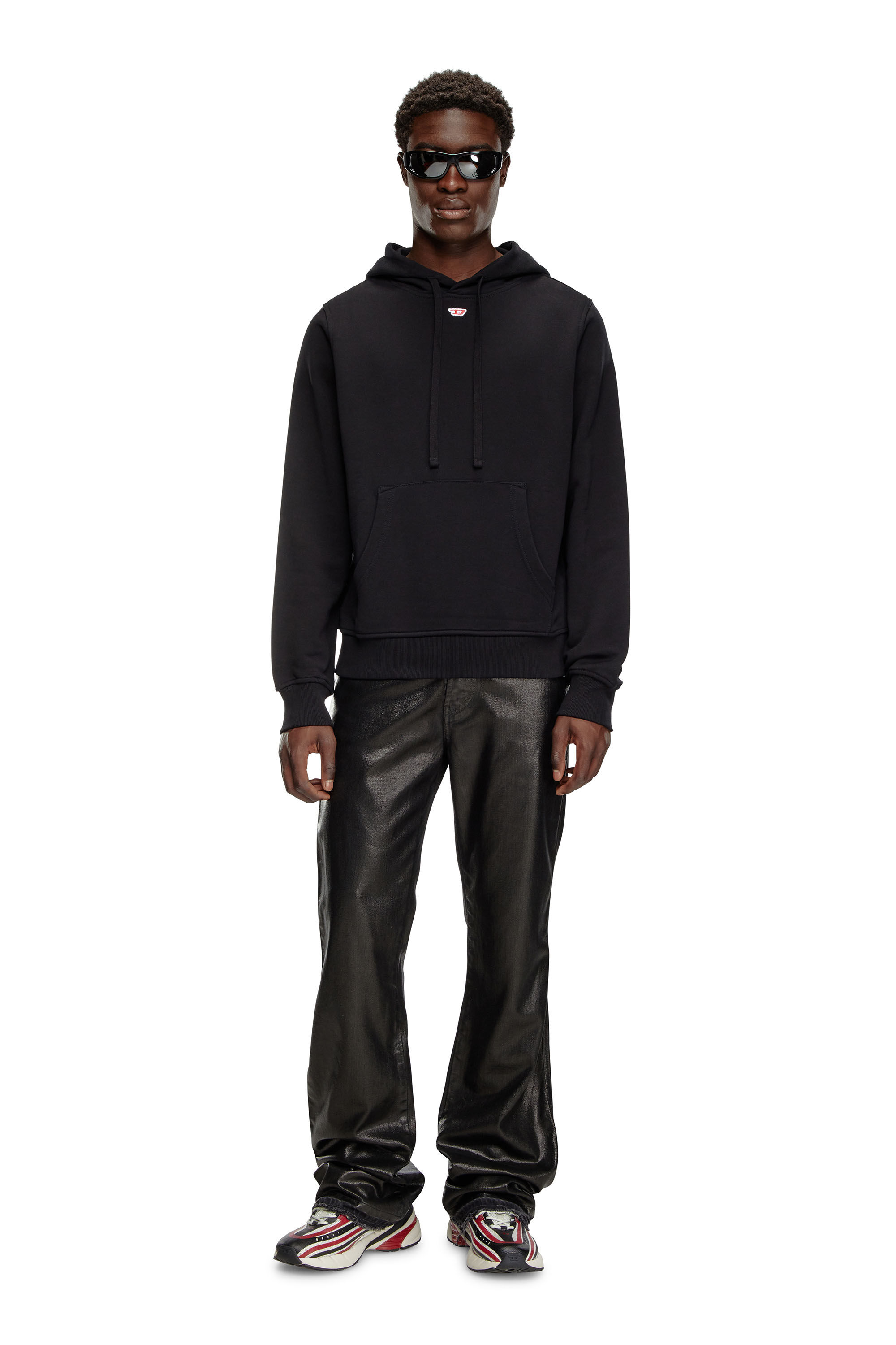 【年間ランキング6年連続受賞】 Cotton Man: S-GINN-HOOD-D hoodie Diesel | patch D mini with トップス