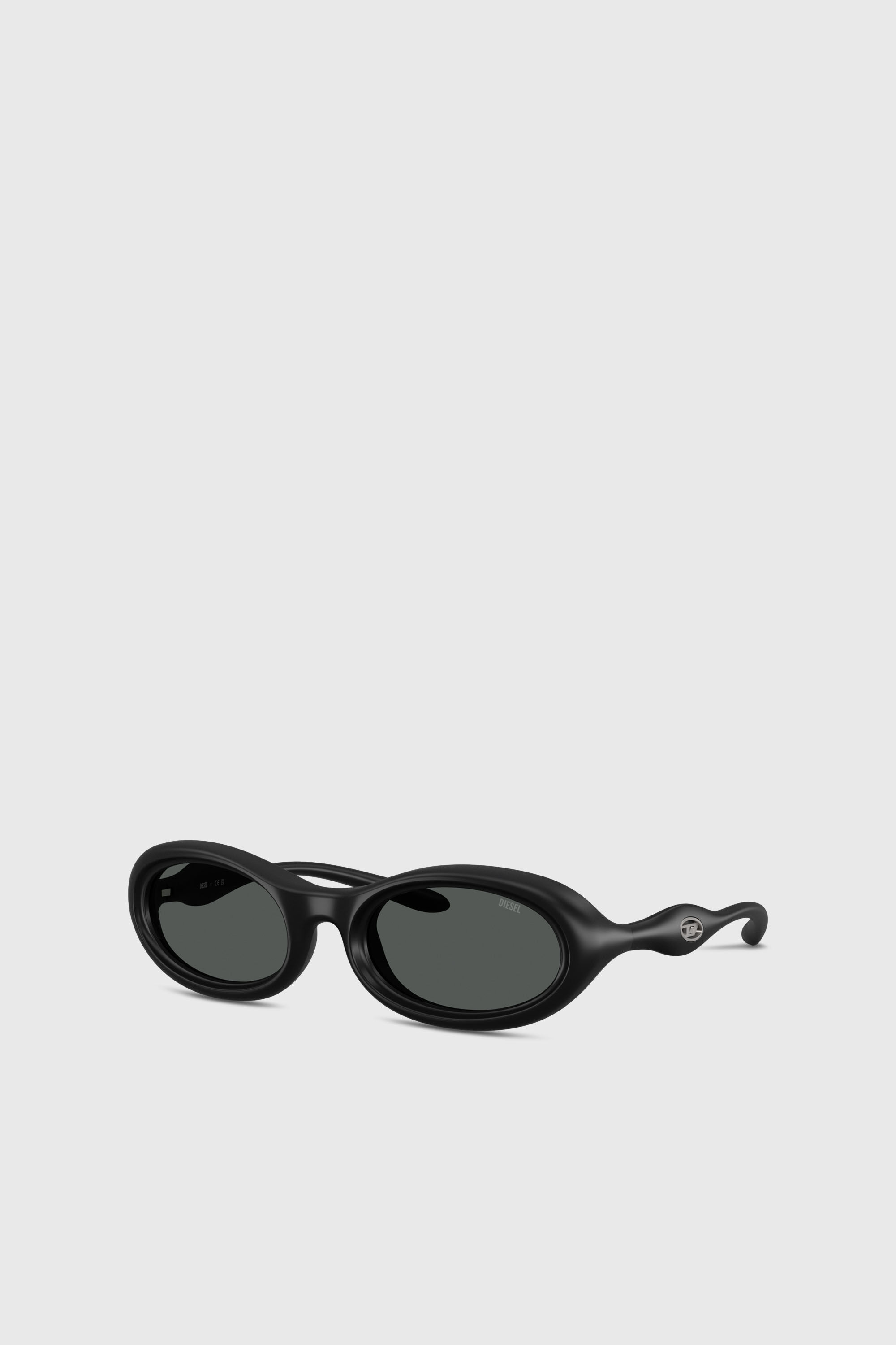 Women's Oval sunglasses | Black | Diesel {{Country}}