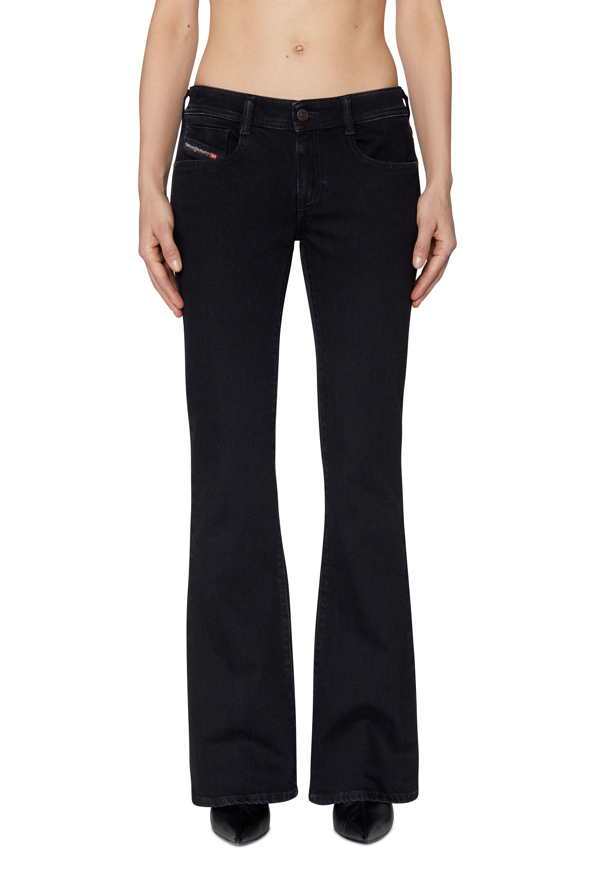 1969 D-EBBEY Woman: Bootcut Black/Dark grey Jeans | Diesel®