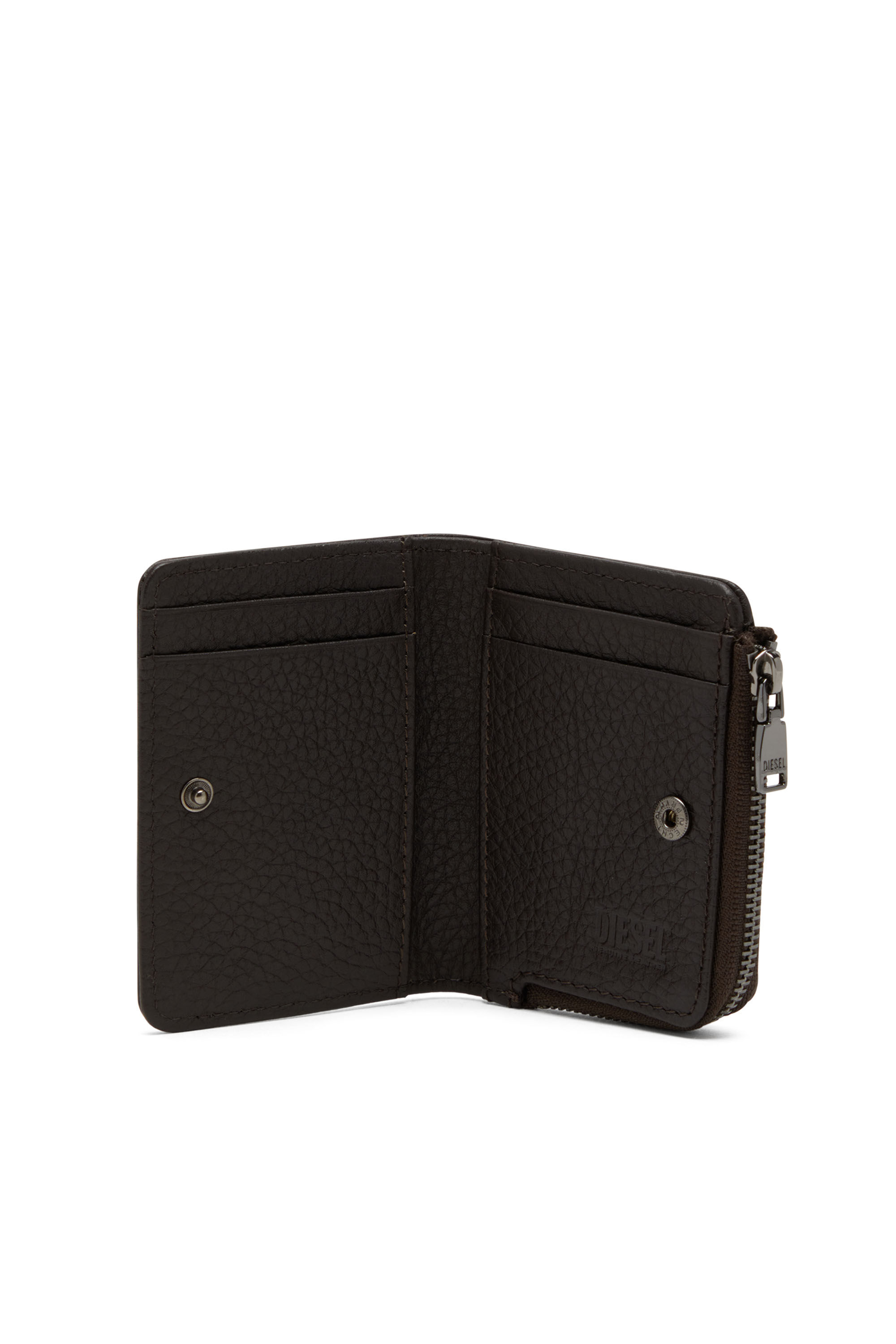折りたたみ財布 DIESEL Hisu Evo Wallet Black ディーゼル DIESEL 財布 二つ折り メンズ レディース 本革 HISSU
