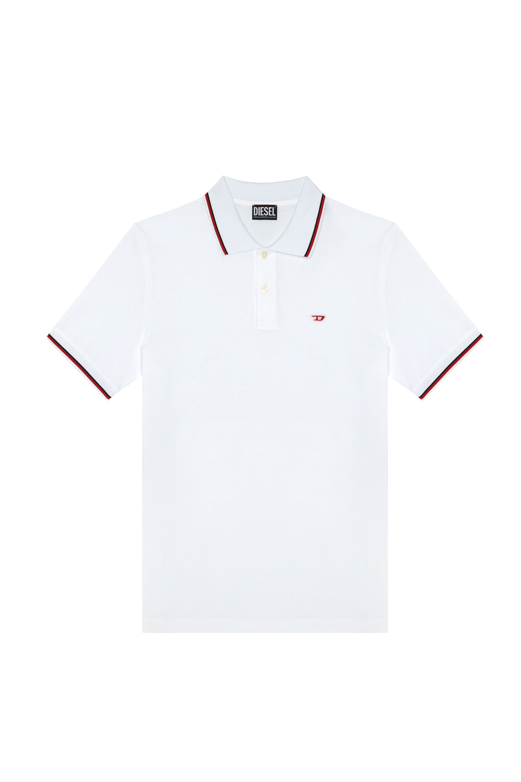T SMITH D Man Polo shirt with striped trims Diesel