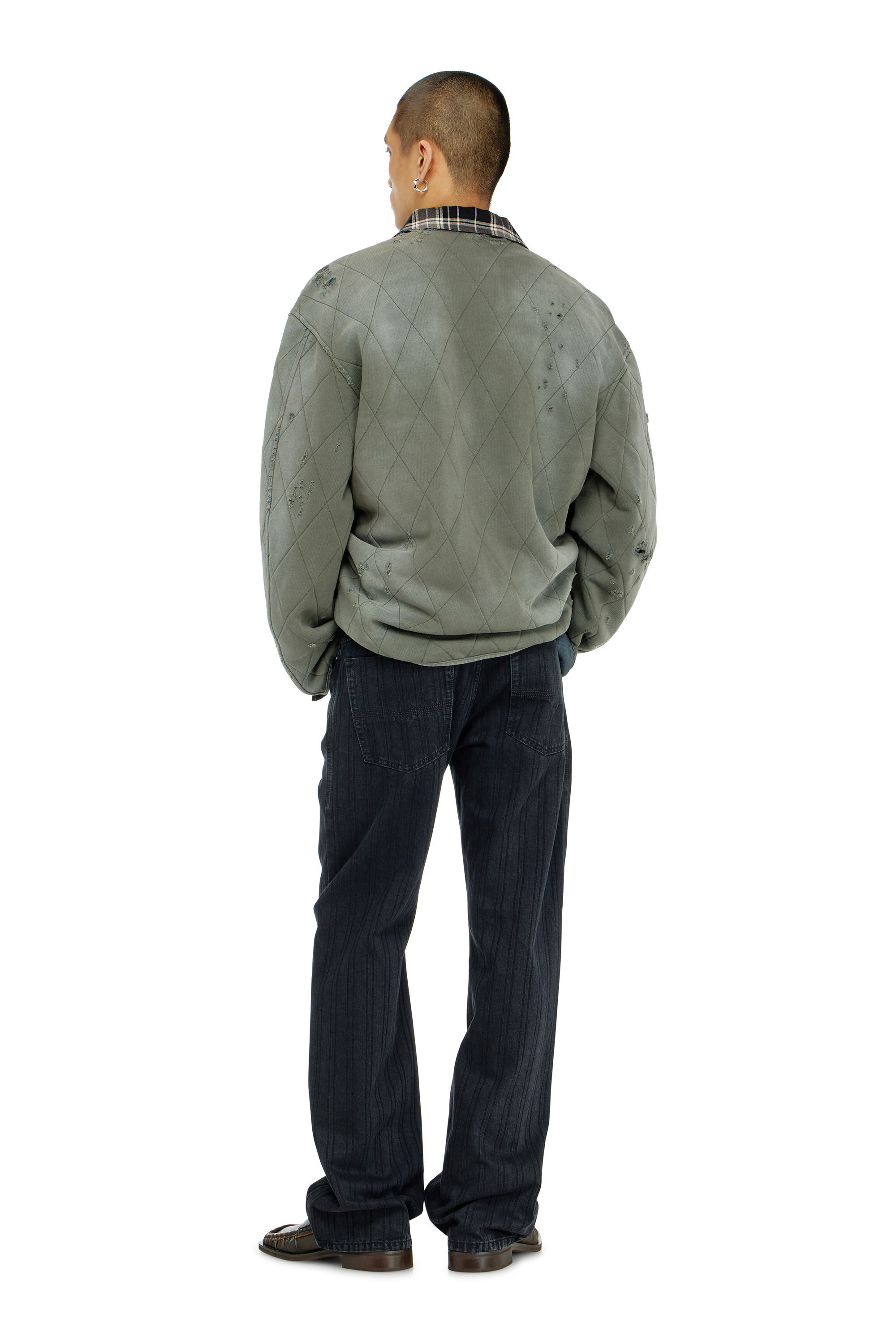 Diesel - Man's Relaxed Jeans 1980 D-Eeper 09Q12, Black/Dark grey - 3