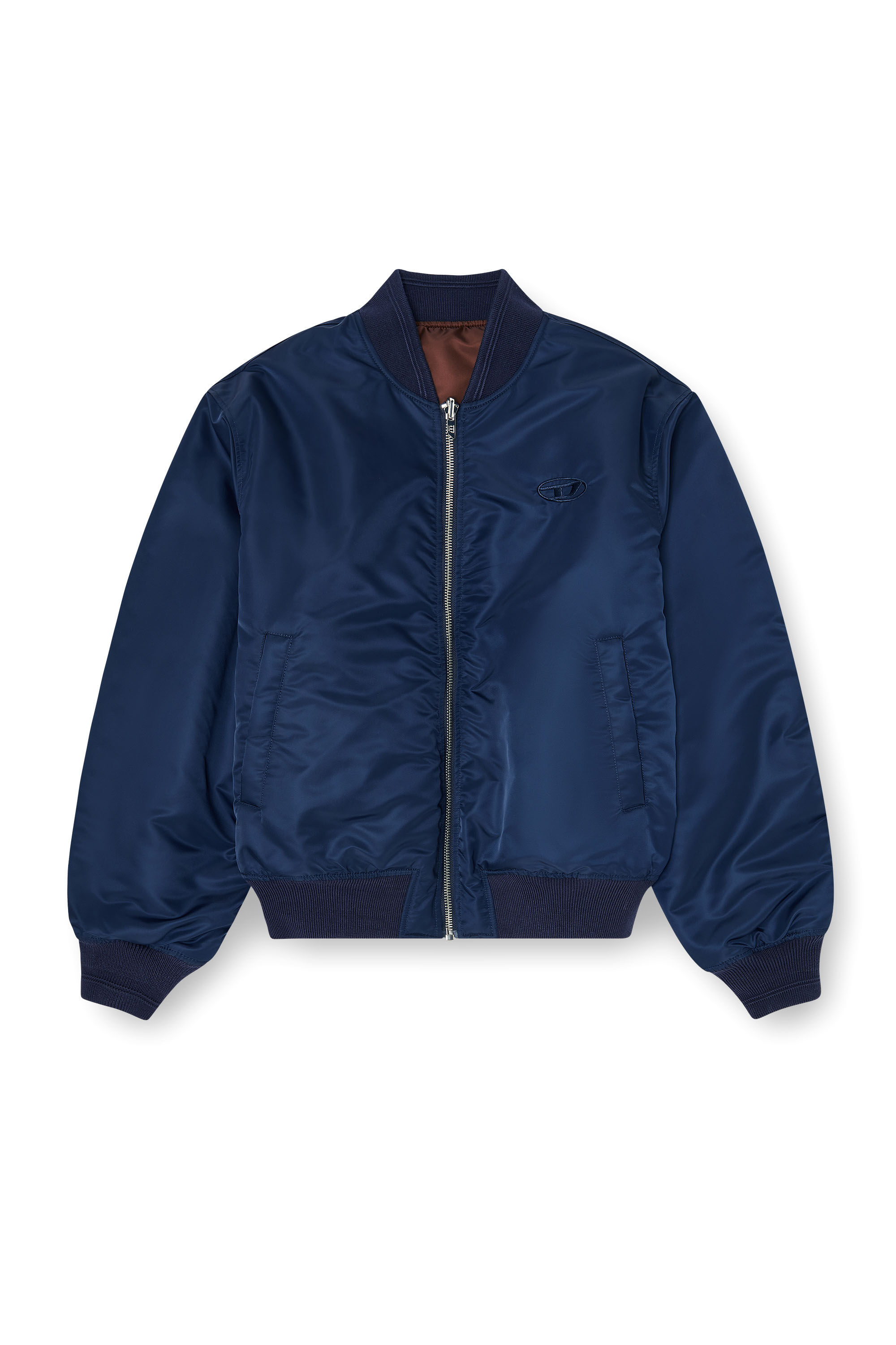 Diesel - W-TYPE-D1, Man's Padded bomber jacket with Oval D embroidery in null - 2