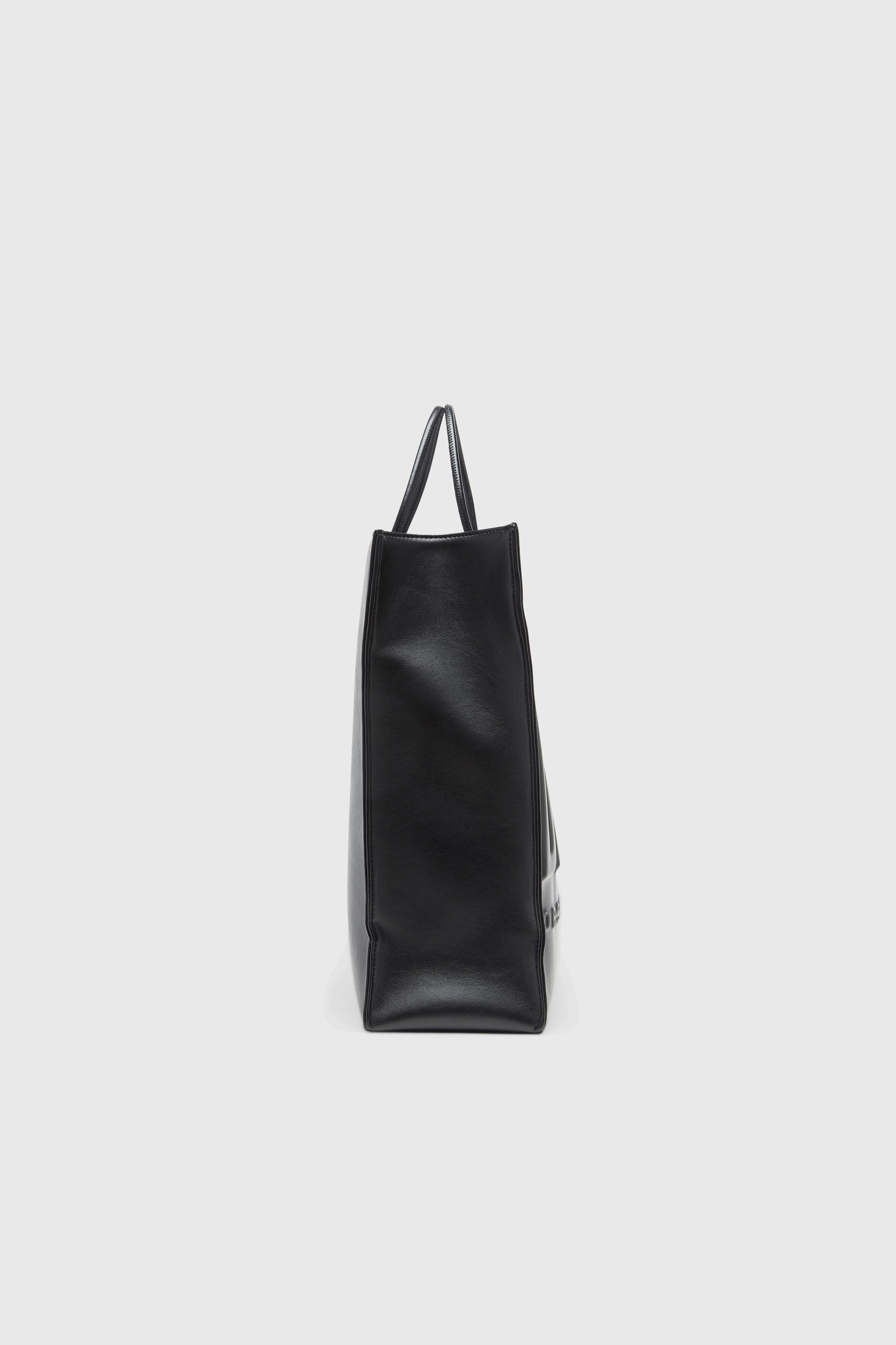 Women's Dsl 3D - Shopping bag with embossed logo | Black | Diesel