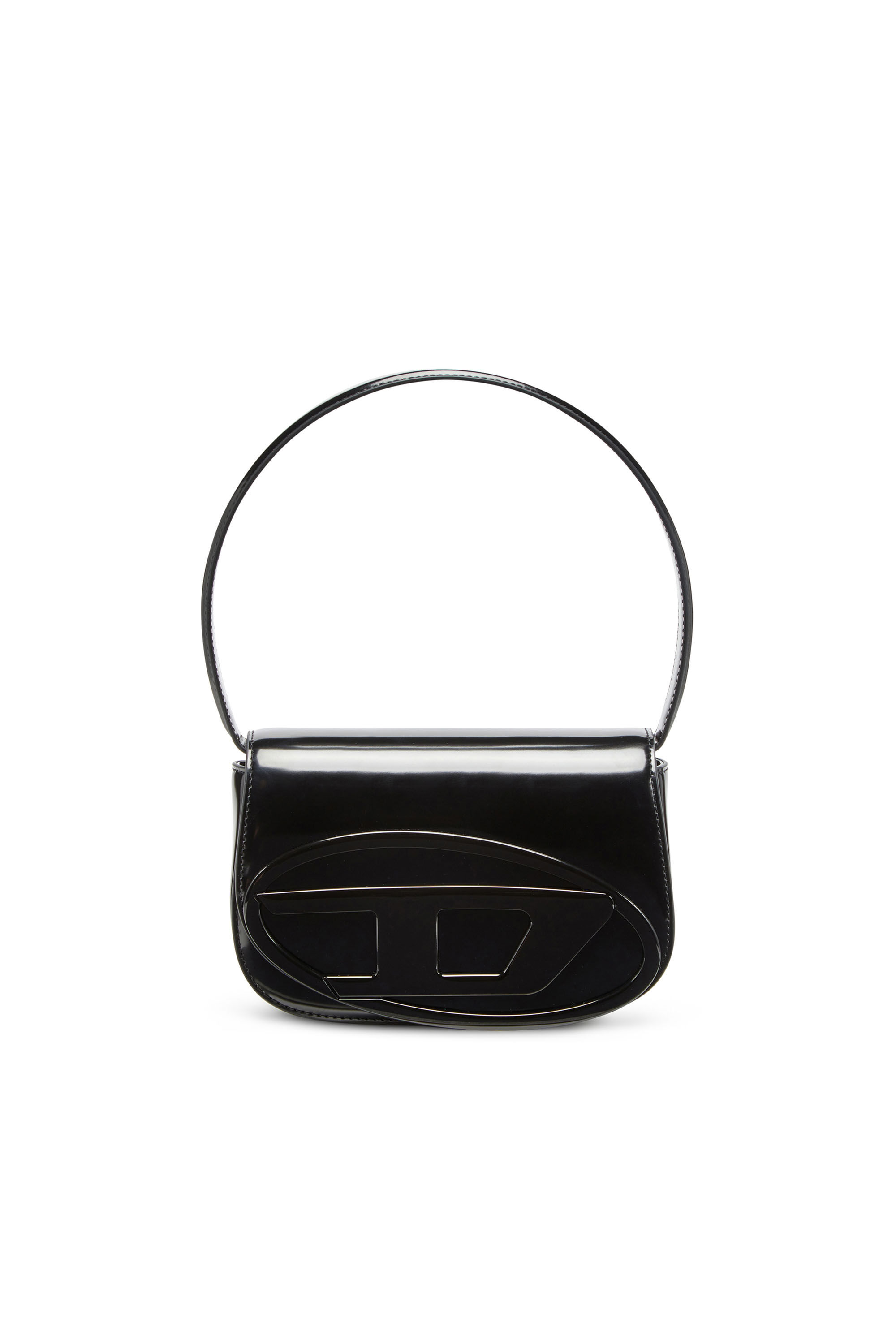 輝く高品質な mirrored in bag shoulder 1DR-Iconic Women's leather Black | バッグ