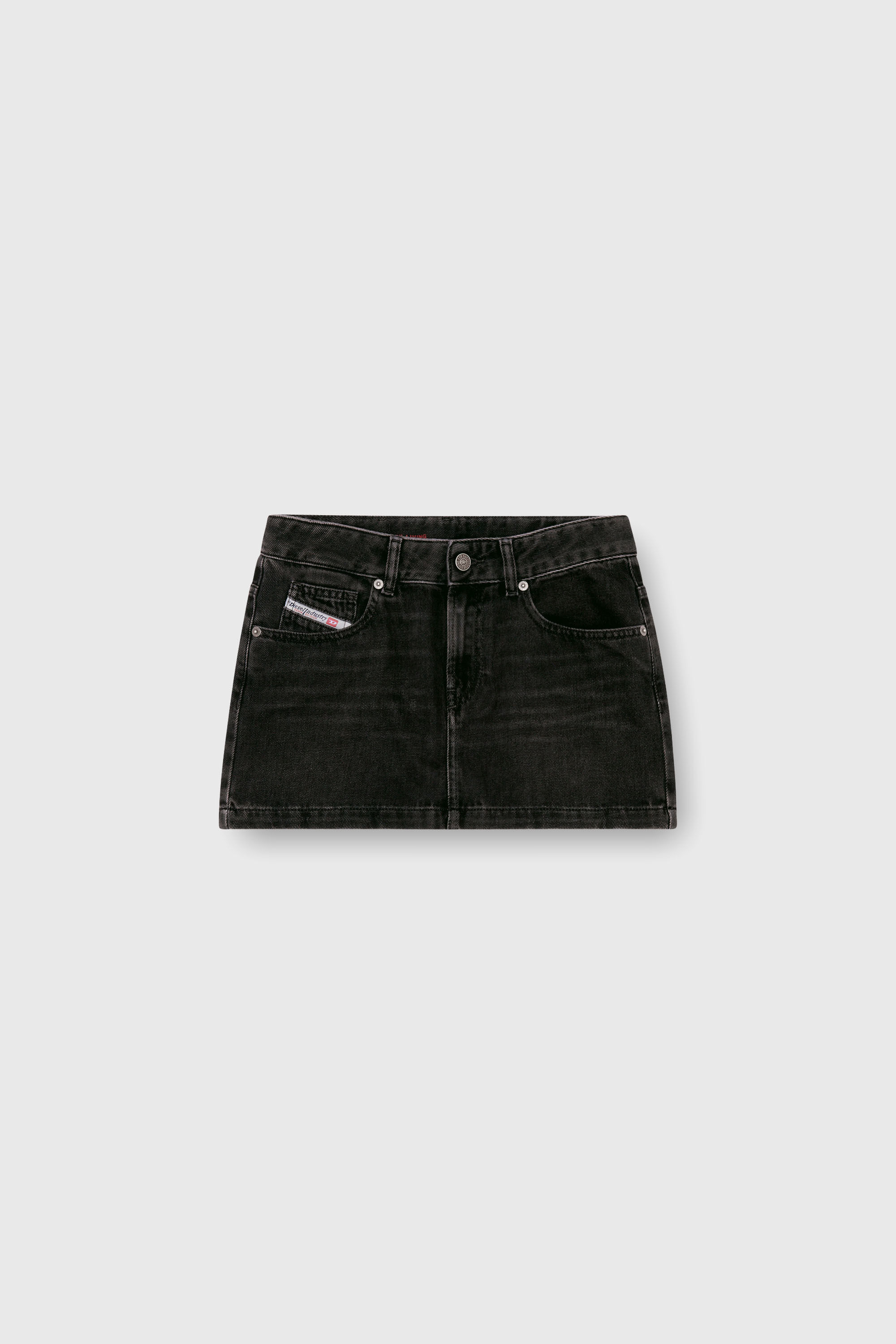ぞ*ろ様 レア‼️DIESEL De-Ron-S2 デニム ミニスカート Women's Mini skirt in clean-wash denim | Black | Diesel {{Country}}