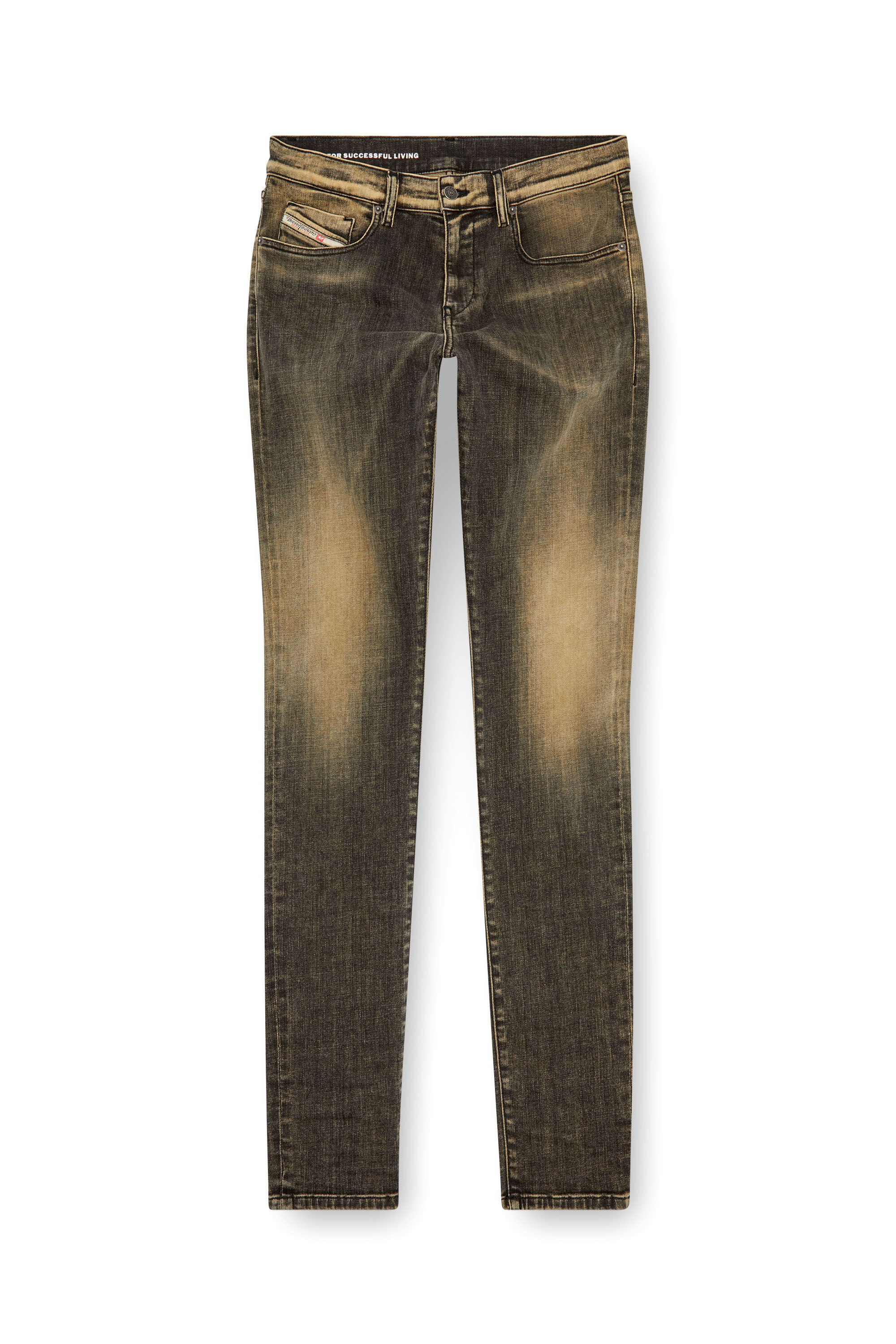 Men's Slim Jeans | Black/Beige | Diesel 2019 D-Strukt