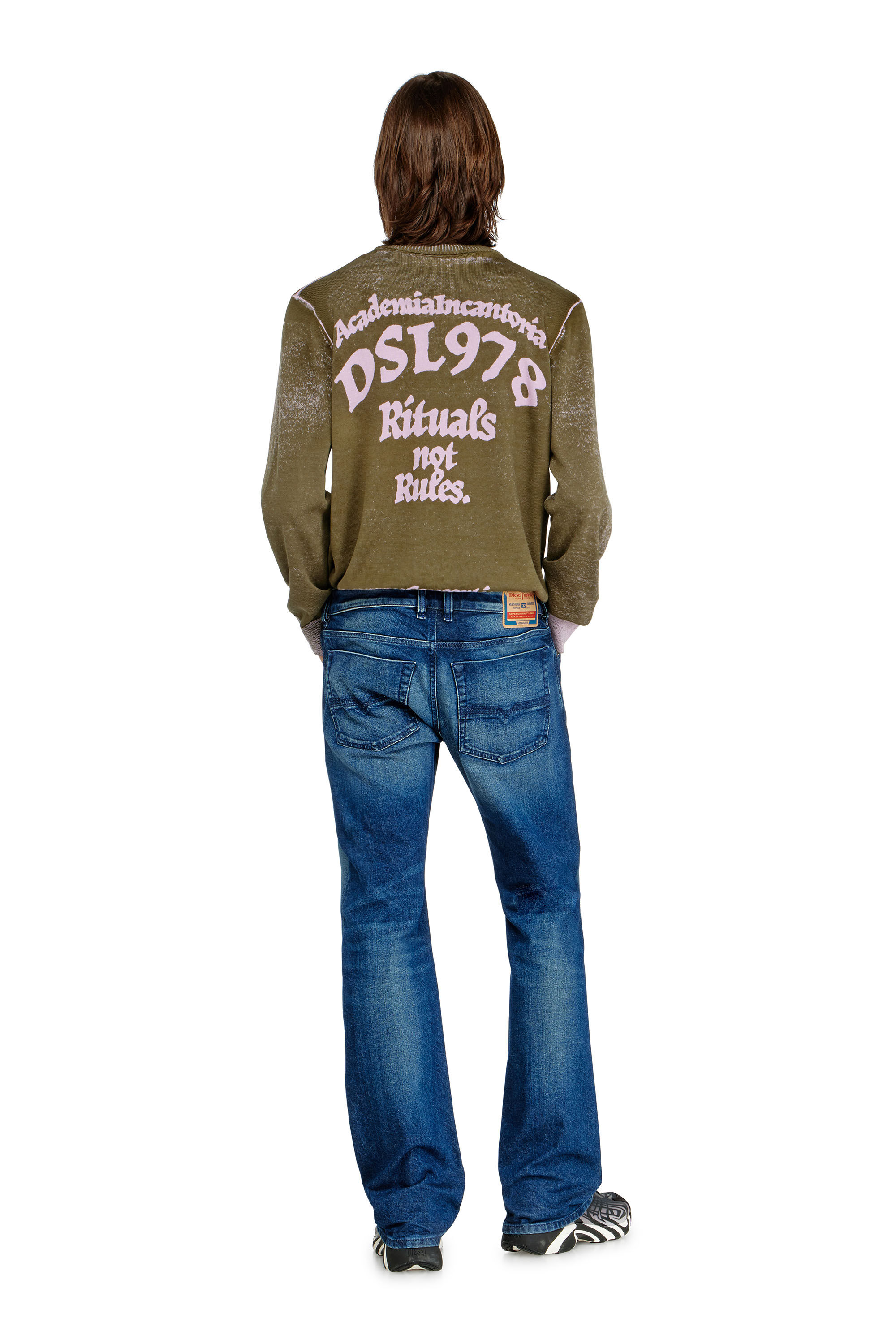 Men's Bootcut Jeans | Dark Blue | Diesel 2007 Zatiny